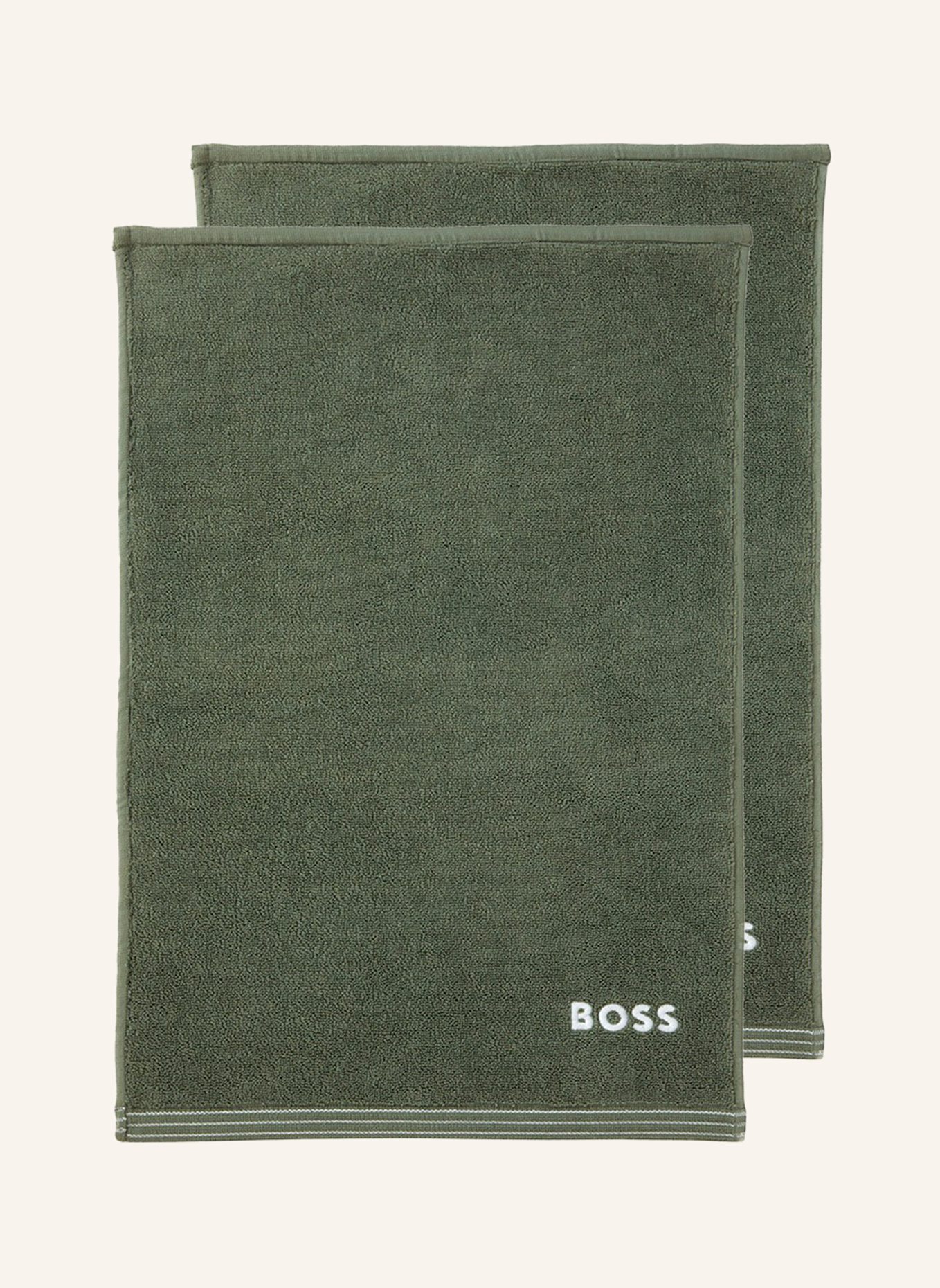BOSS Gästetuch 2er Set EDGE: GRÜN