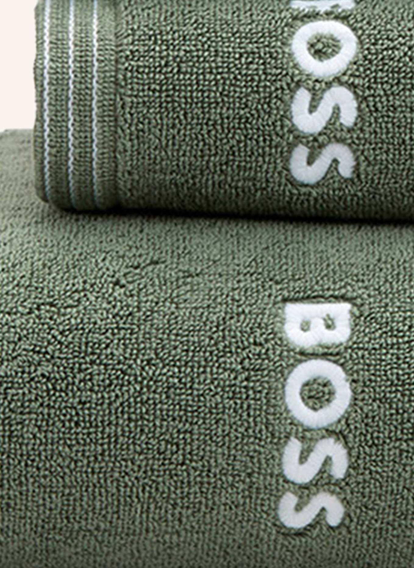 BOSS Gästetuch 2er Set EDGE: GRÜN