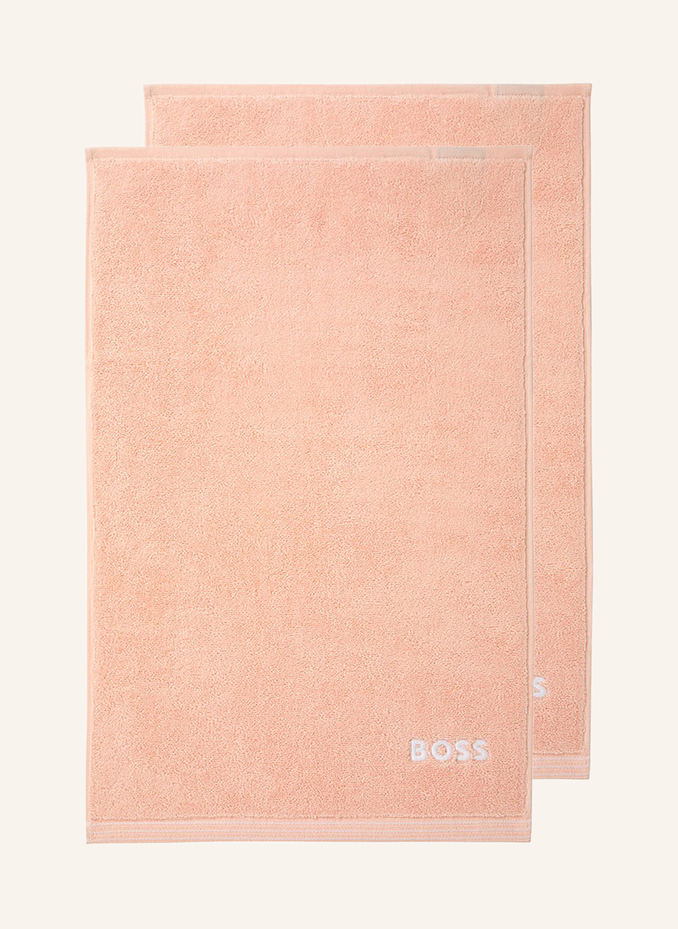 BOSS Gästetuch 2er Set EDGE: ROSÉ