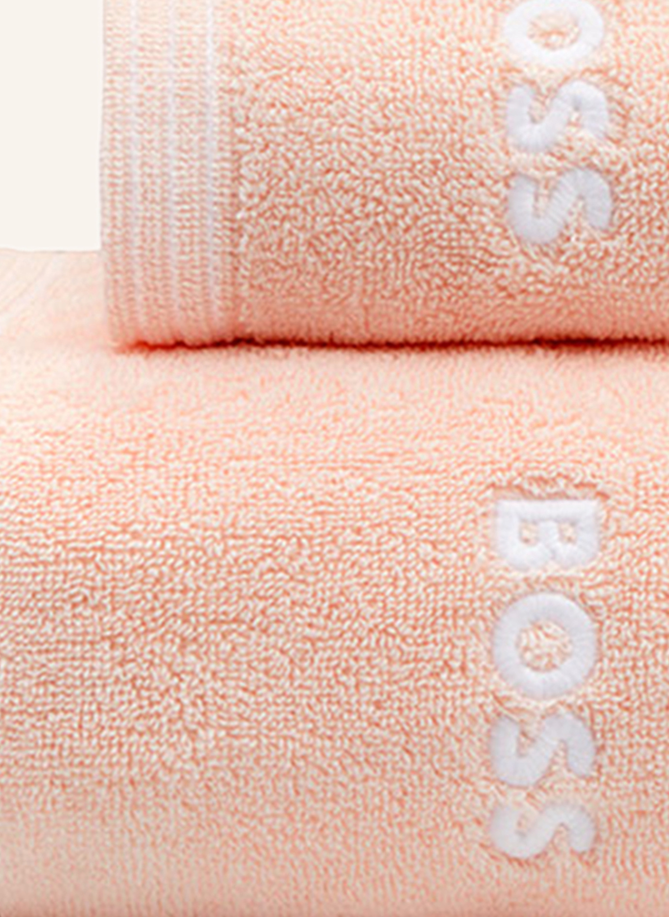 BOSS Gästetuch 2er Set EDGE: ROSÉ