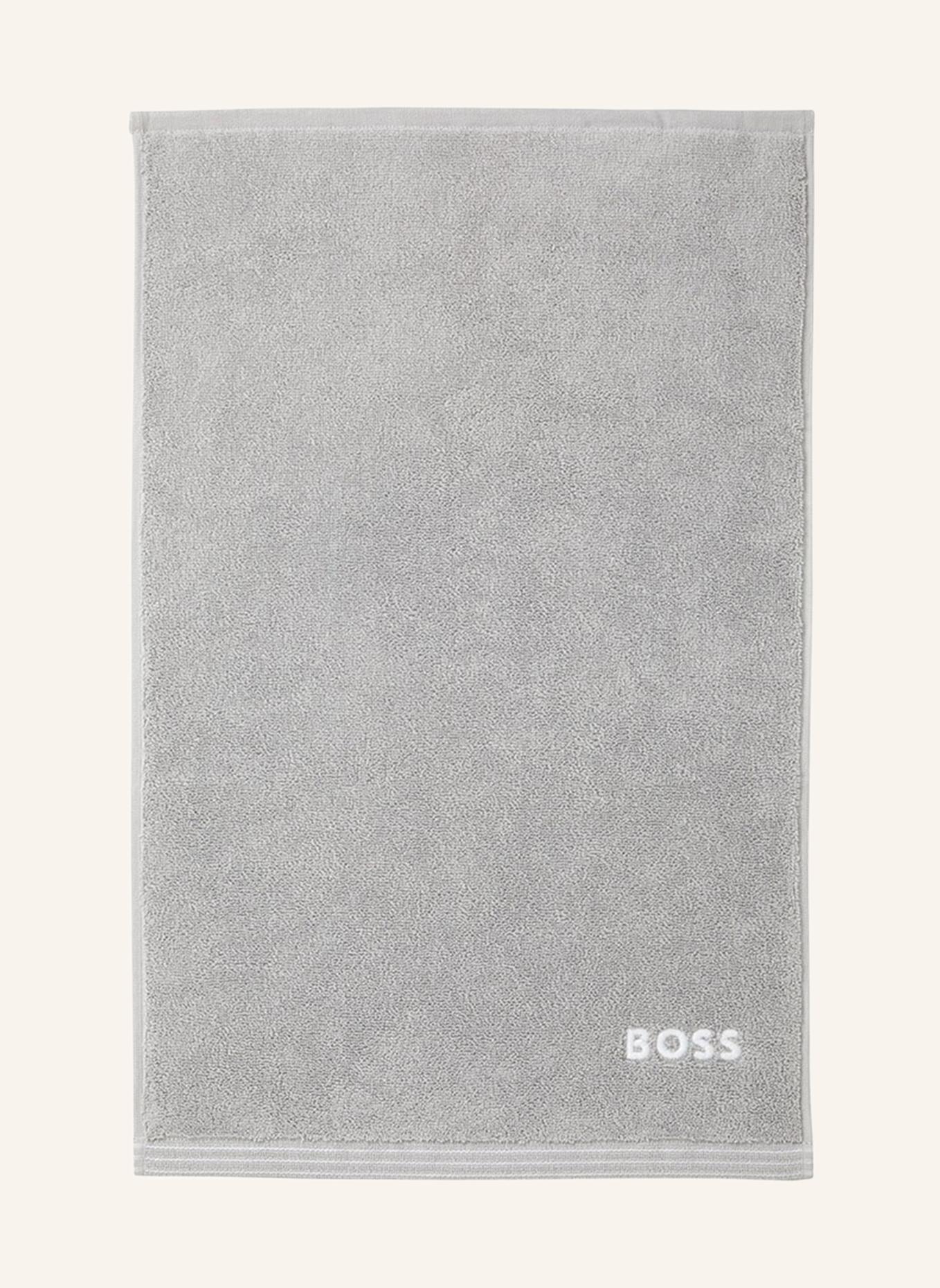 BOSS Gästetuch 2er Set EDGE: HELLGRAU