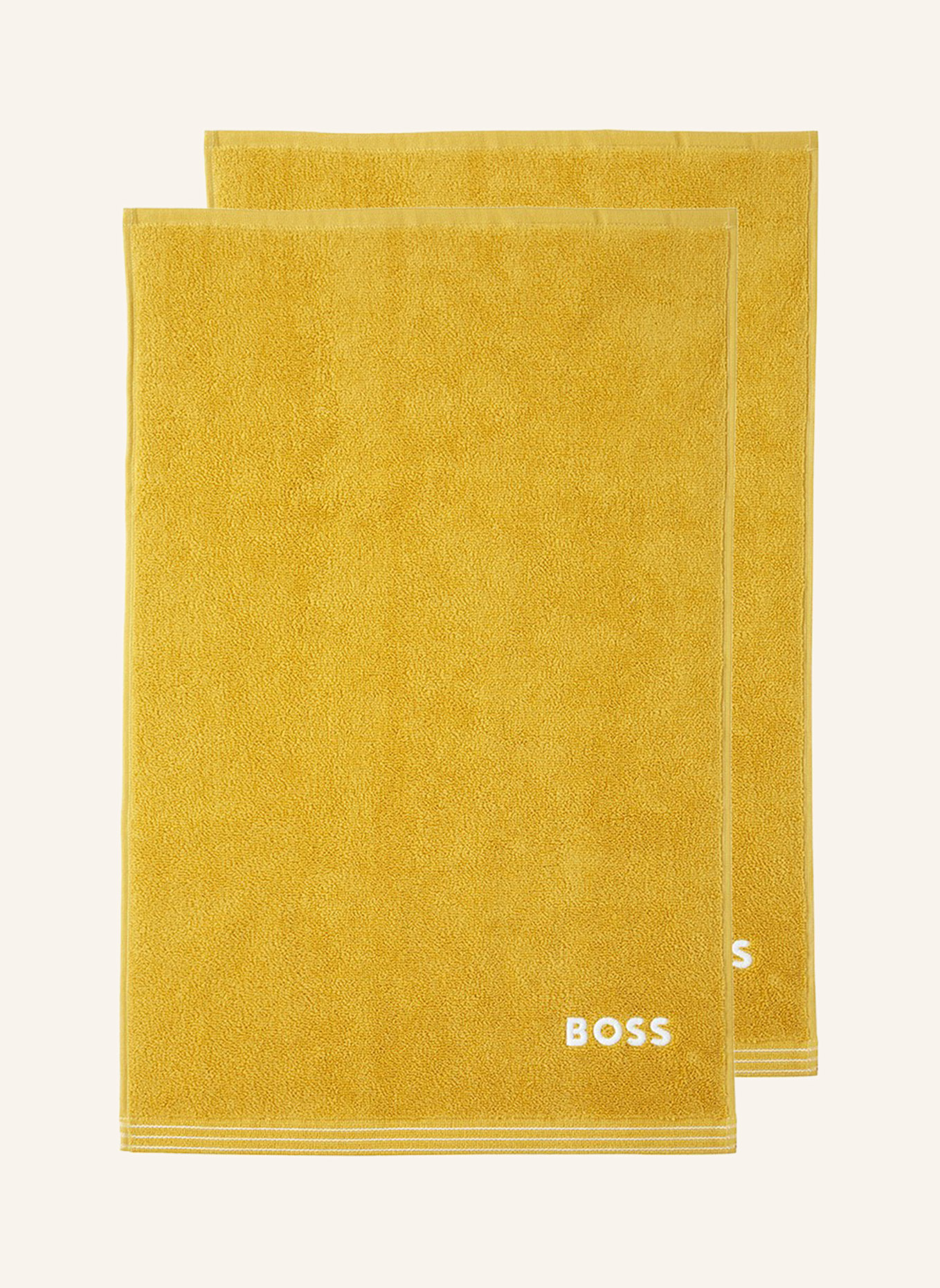 BOSS Gästetuch 2er Set EDGE: GELB
