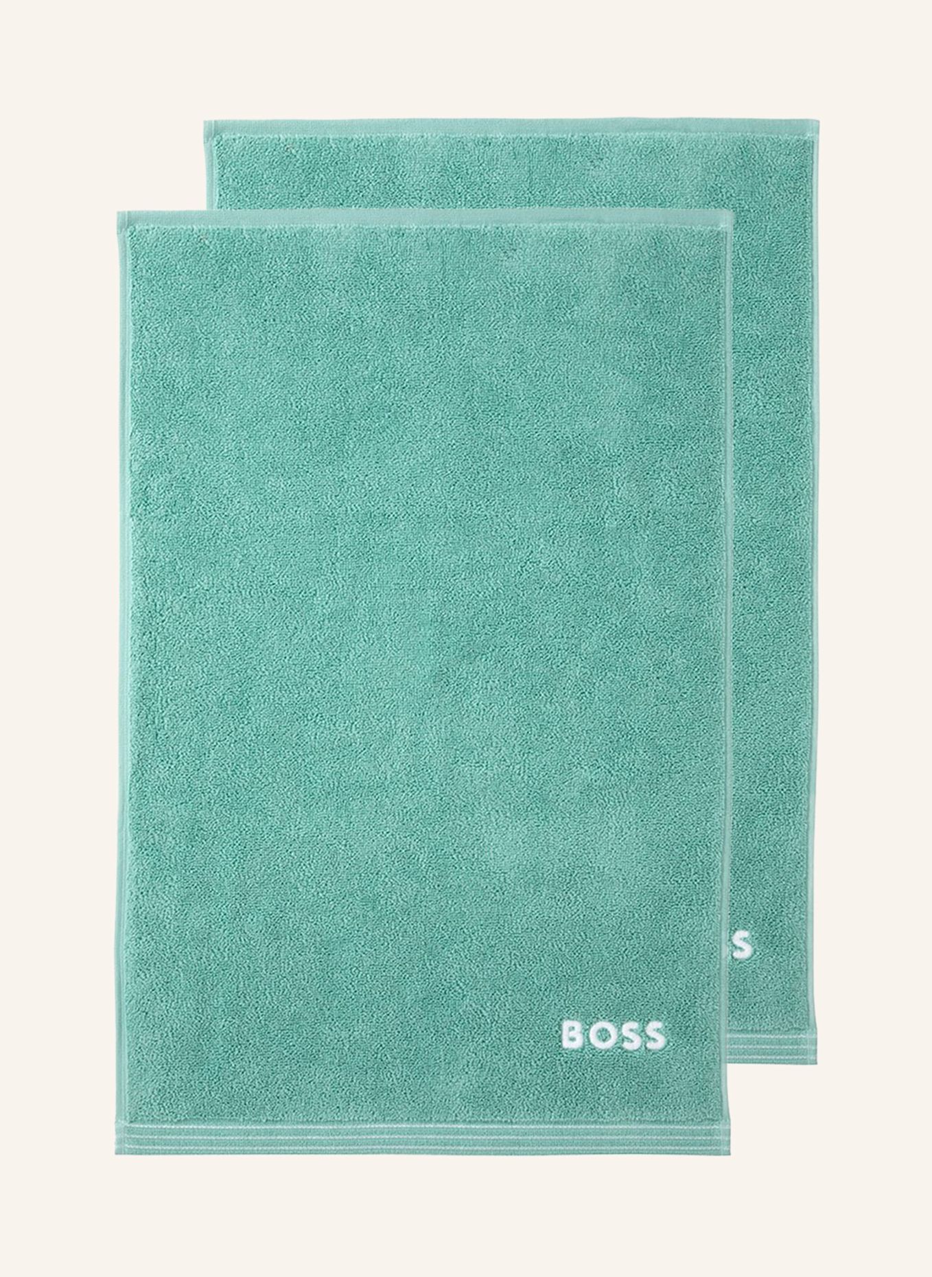 BOSS Gästetuch 2er Set EDGE: HELLGRÜN