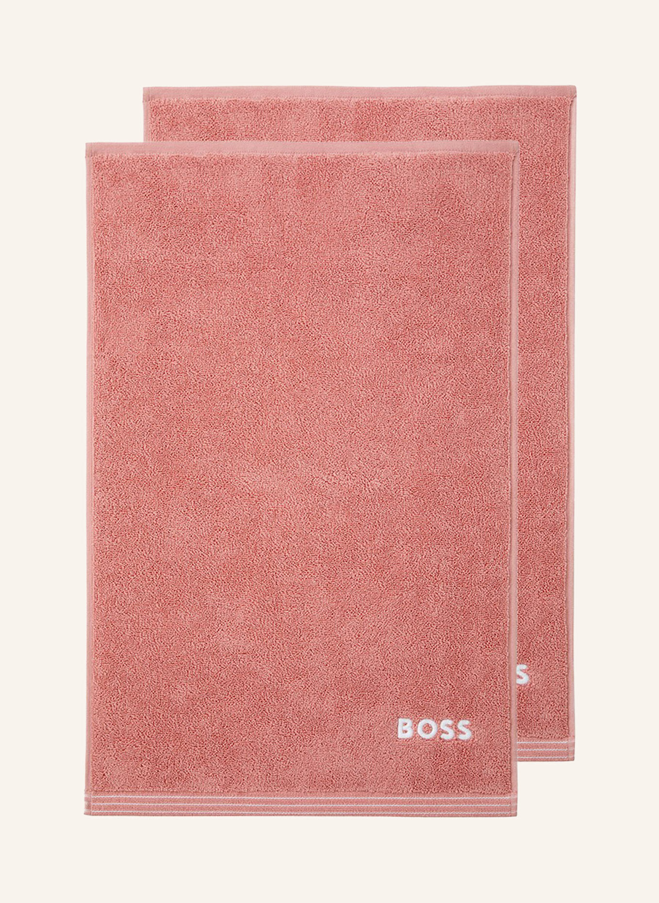 BOSS Gästetuch 2er Set EDGE: ROSA