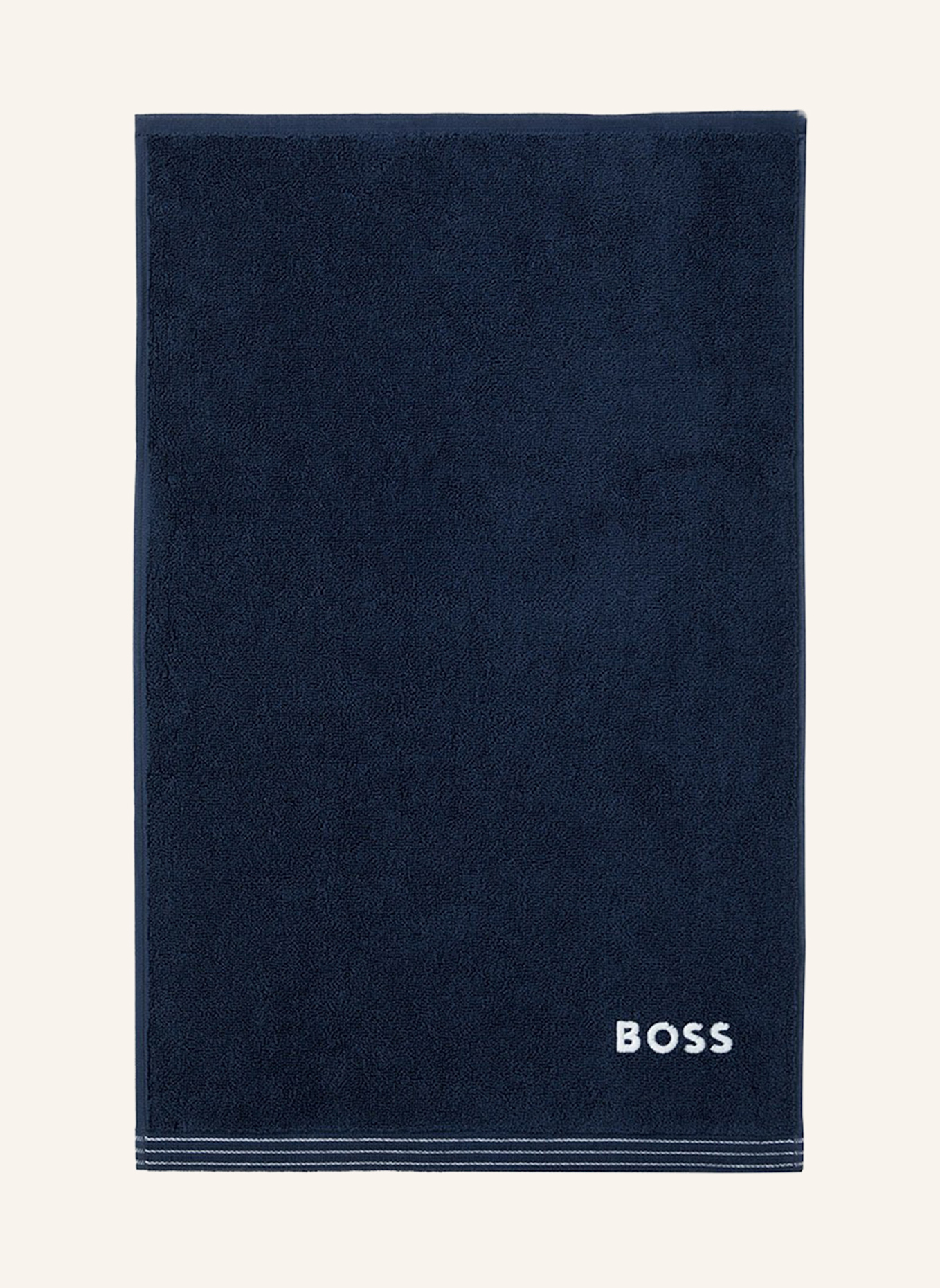 BOSS Gästetuch 2er Set EDGE: DUNKELBLAU