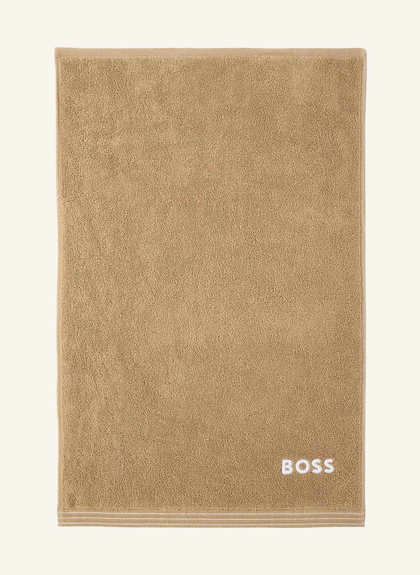 BOSS Gästetuch 2er Set EDGE: HELLBRAUN