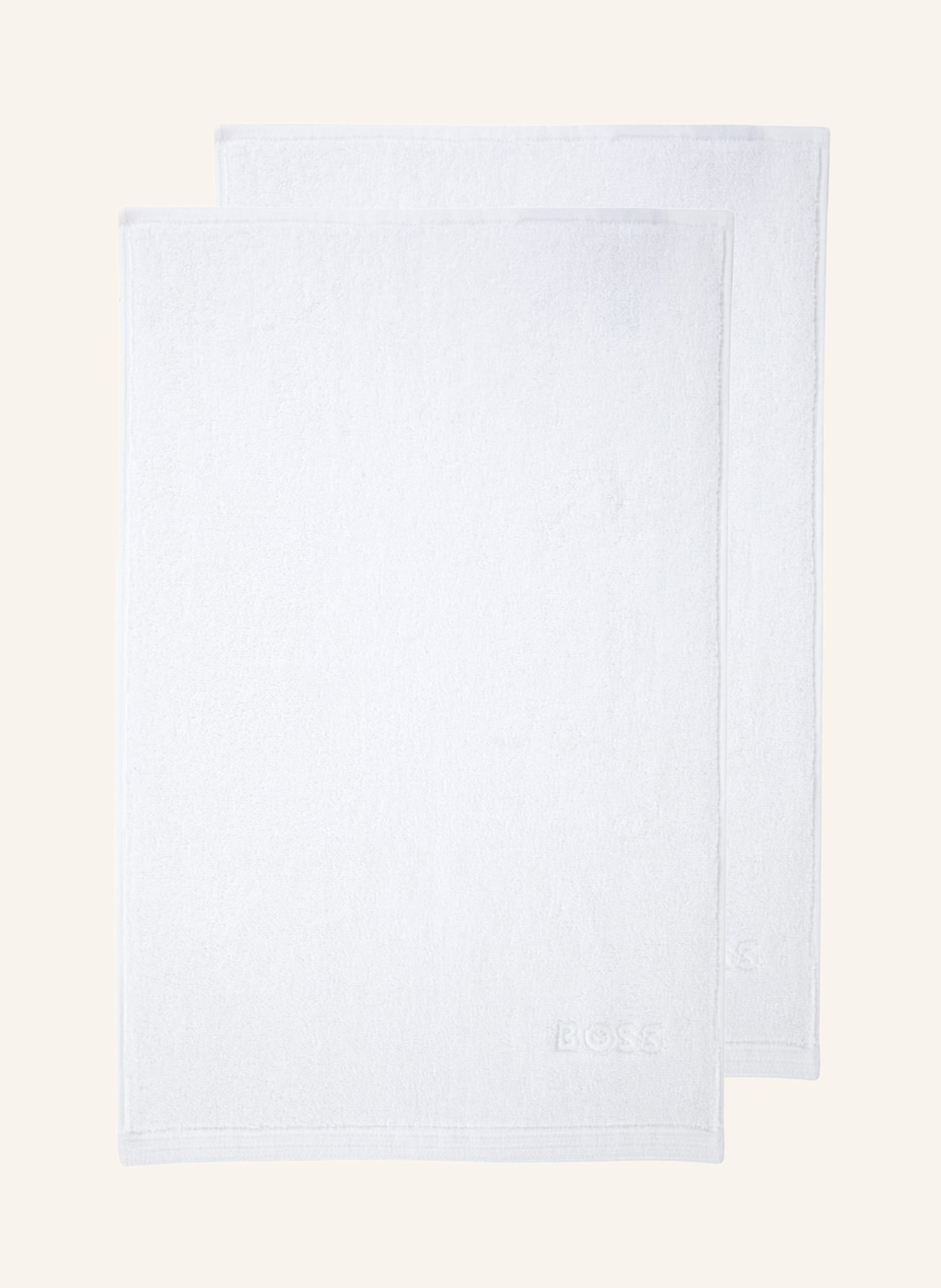 BOSS Gästetuch 2er Set EDGE: WEISS