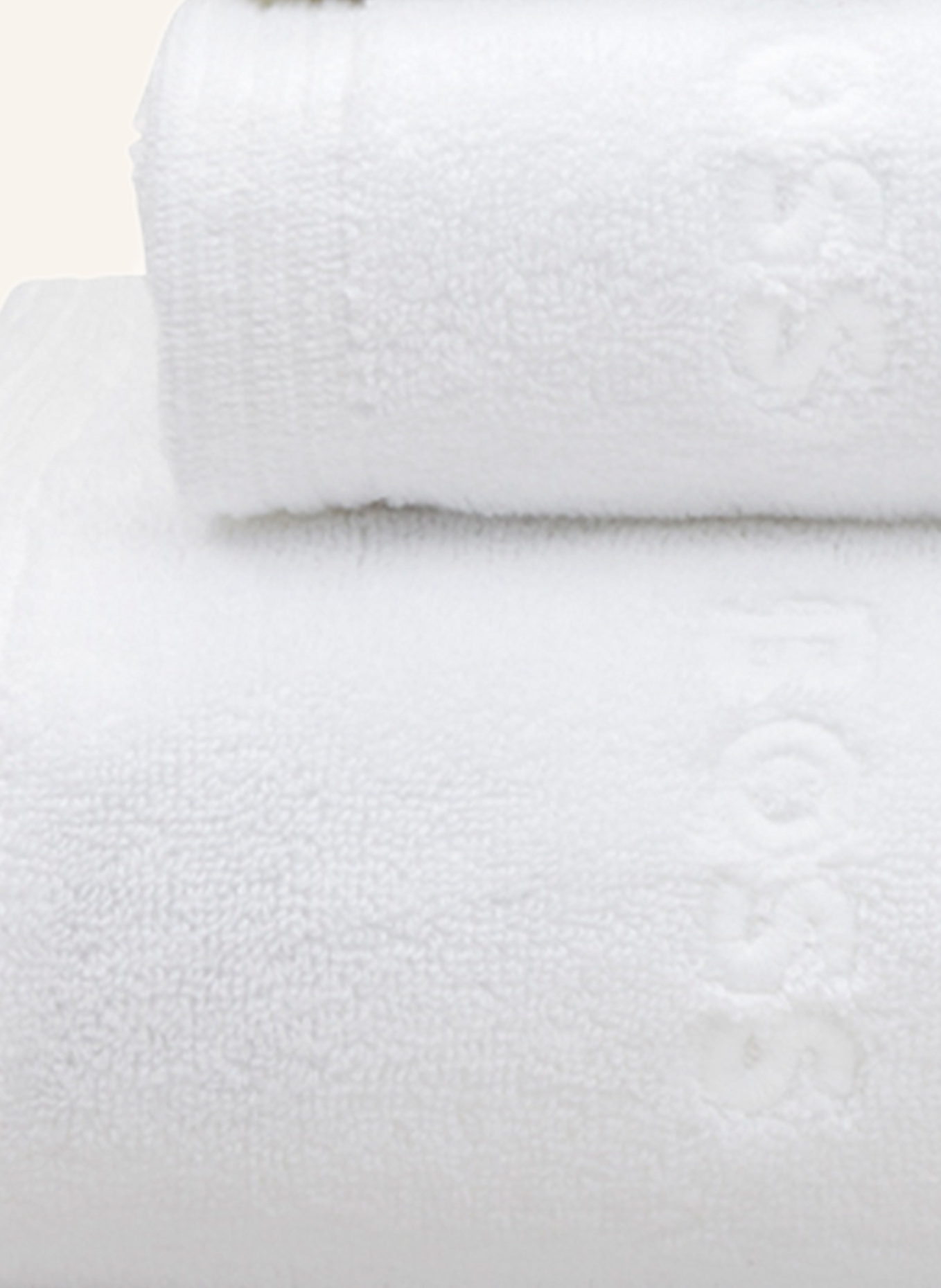 BOSS Gästetuch 2er Set EDGE: WEISS