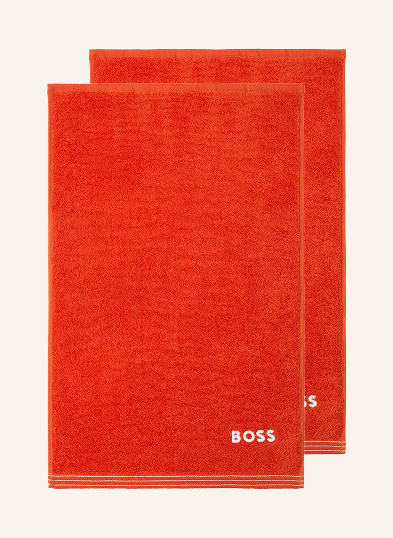BOSS Gästetuch 2er Set EDGE: ROT