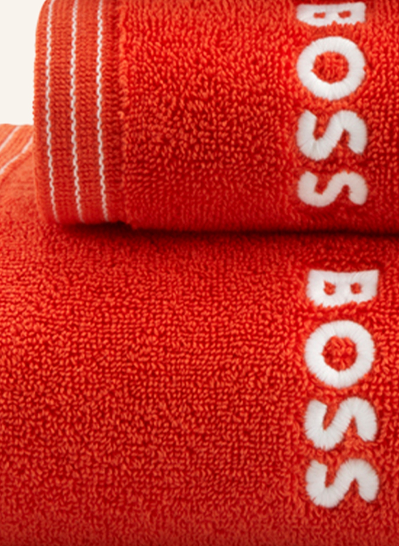 BOSS Gästetuch 2er Set EDGE: ROT