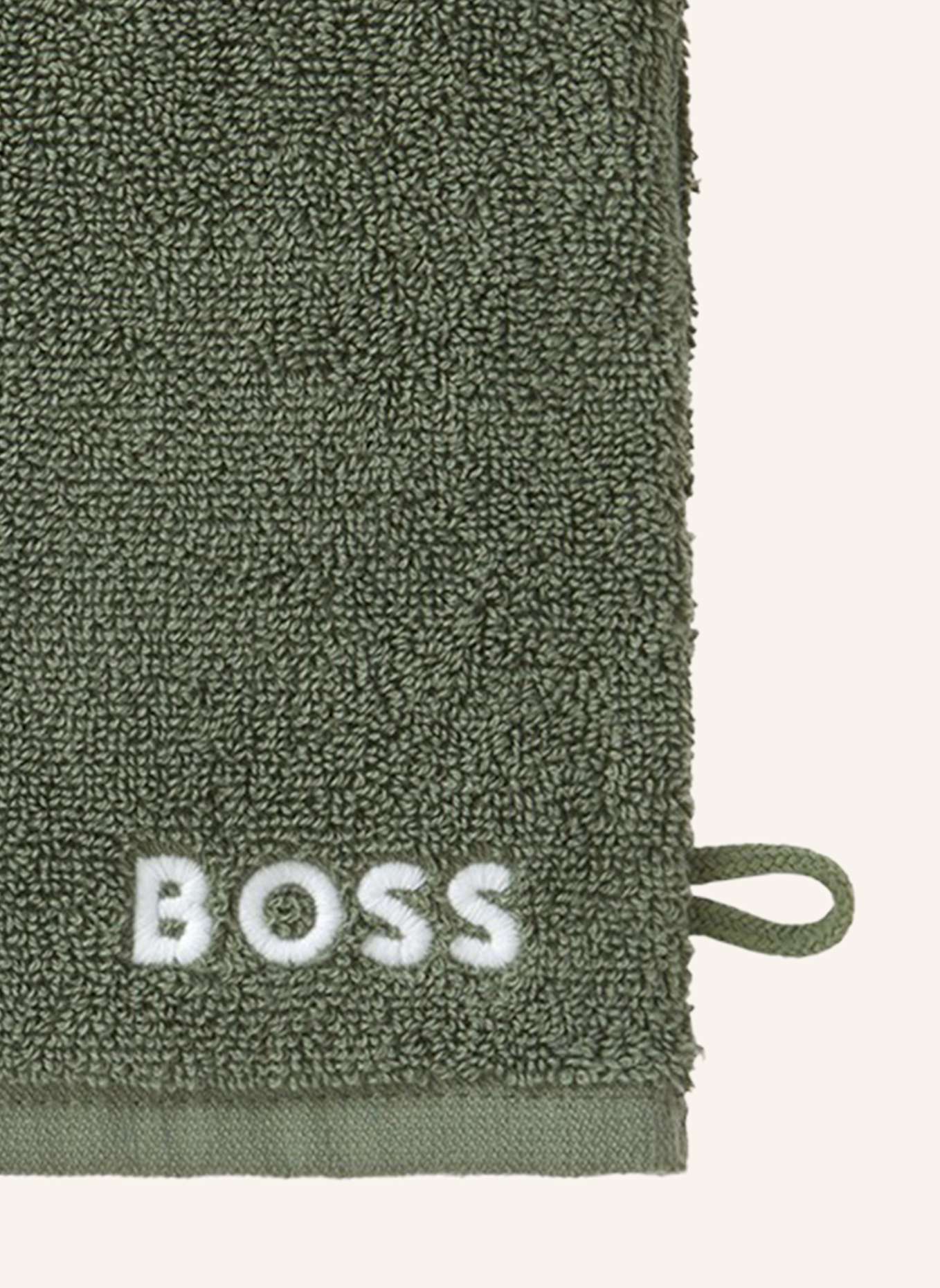BOSS Waschhandschuh 4er Set EDGE: GRÜN
