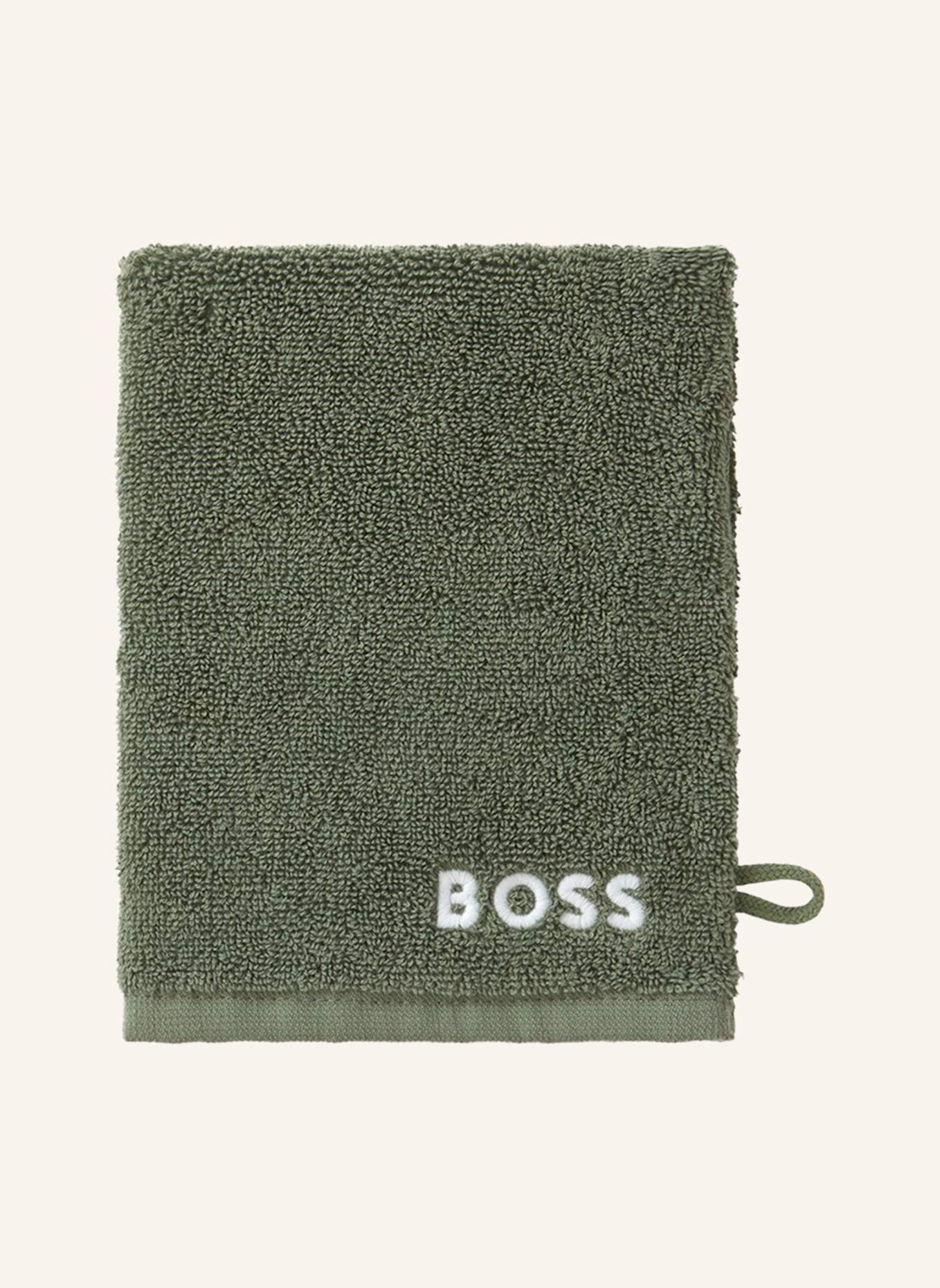 BOSS Waschhandschuh 4er Set EDGE: GRÜN