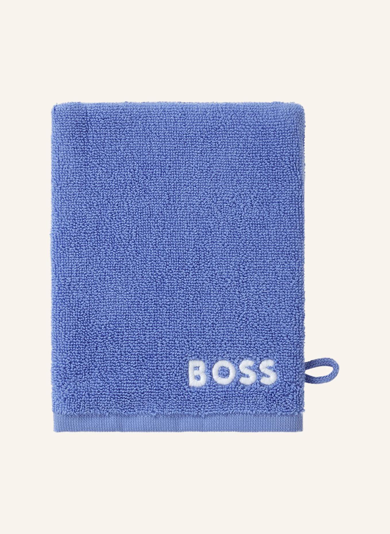 BOSS Waschhandschuh 4er Set EDGE: HELLBLAU