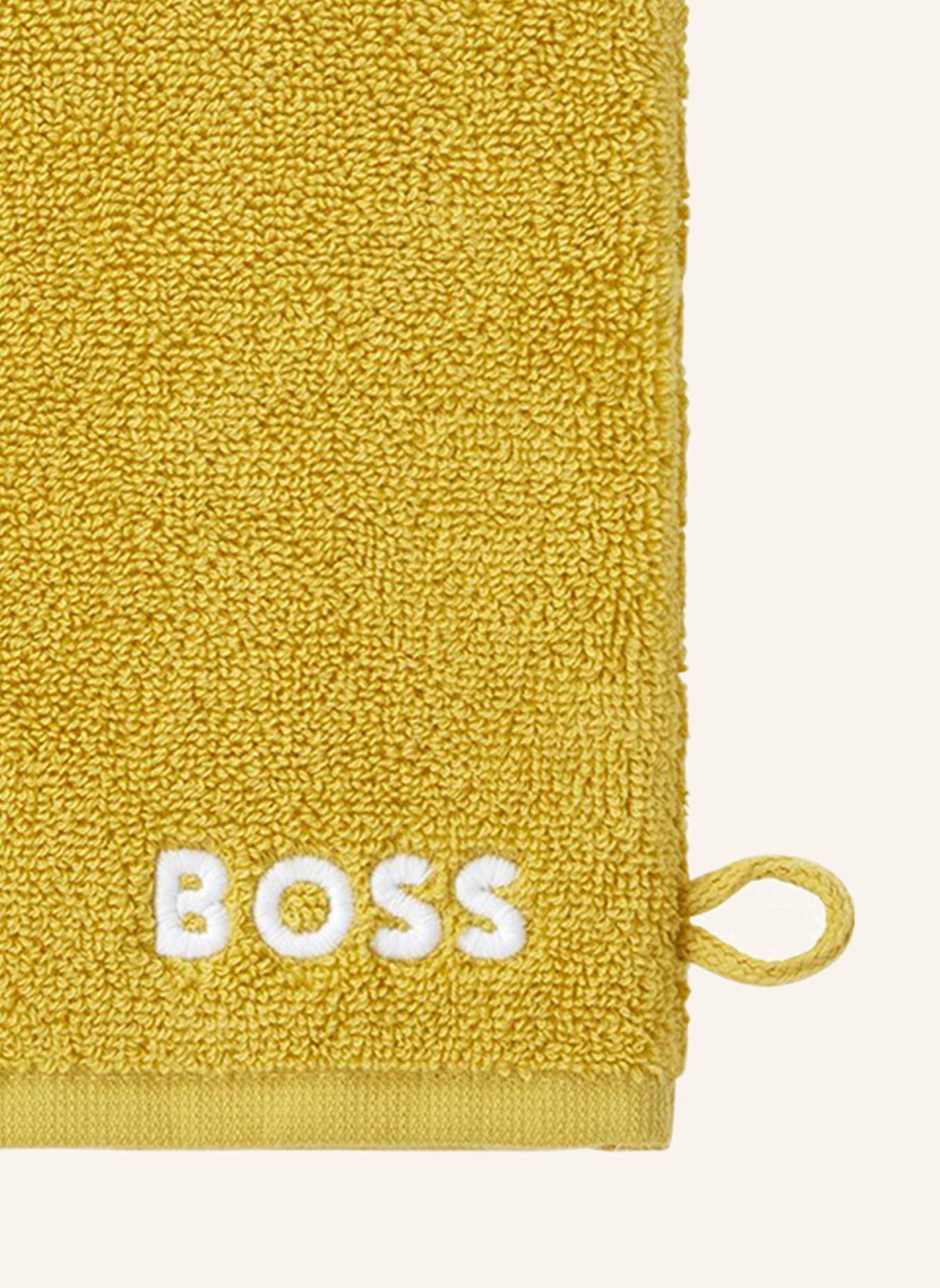 BOSS Waschhandschuh 4er Set EDGE: GELB