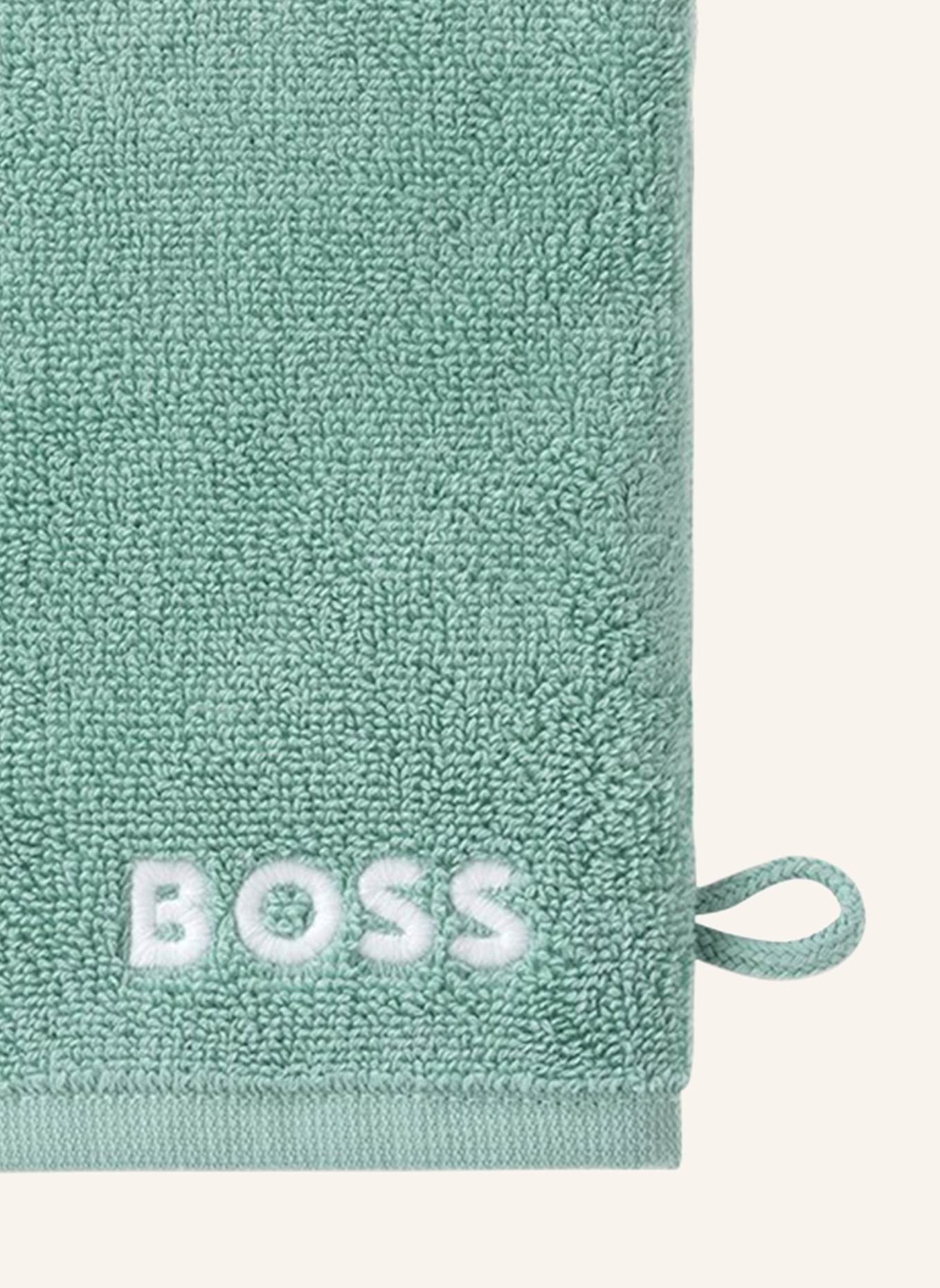 BOSS Waschhandschuh 4er Set EDGE: HELLGRÜN