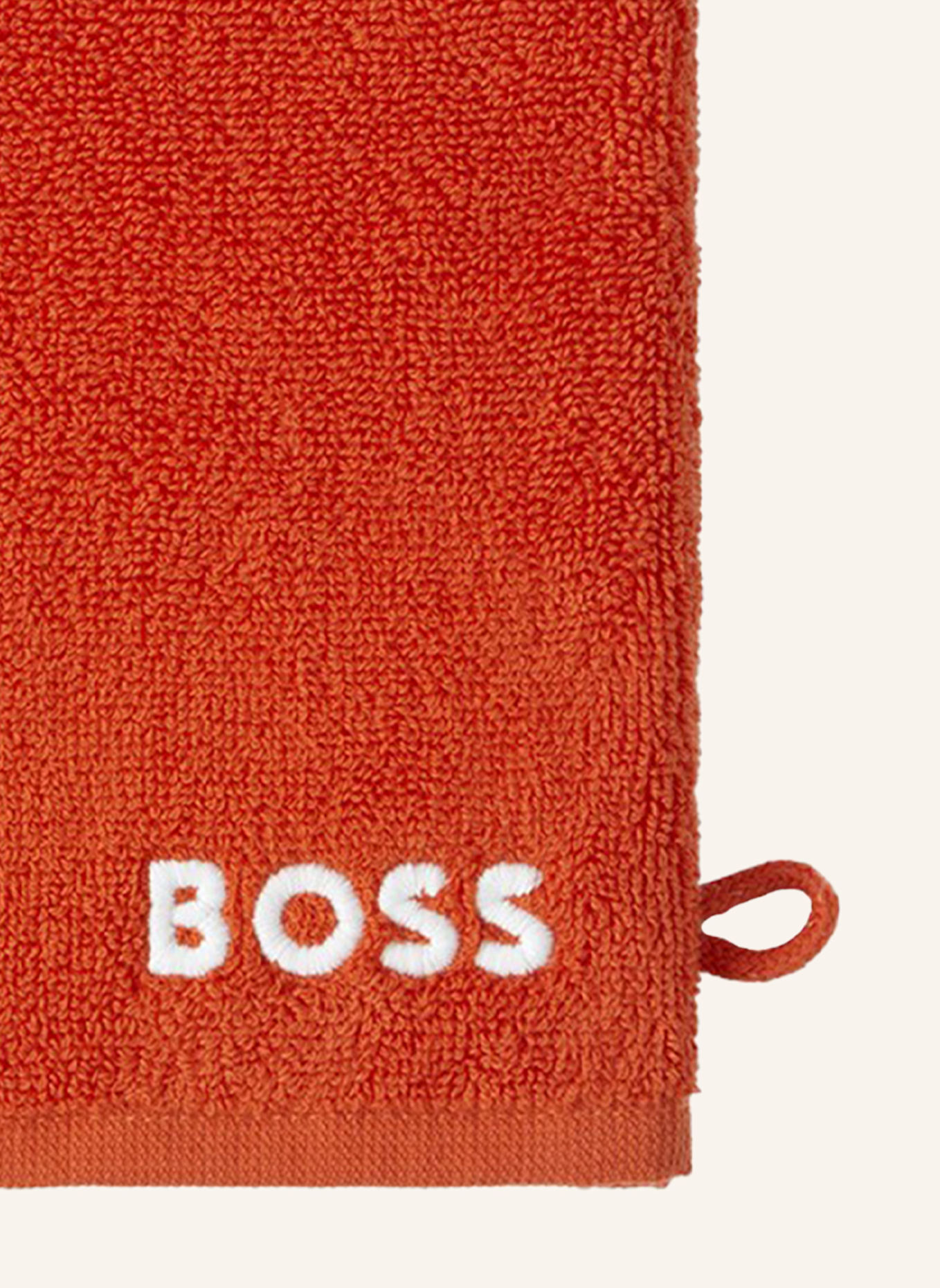 BOSS Waschhandschuh 4er Set EDGE: ROT