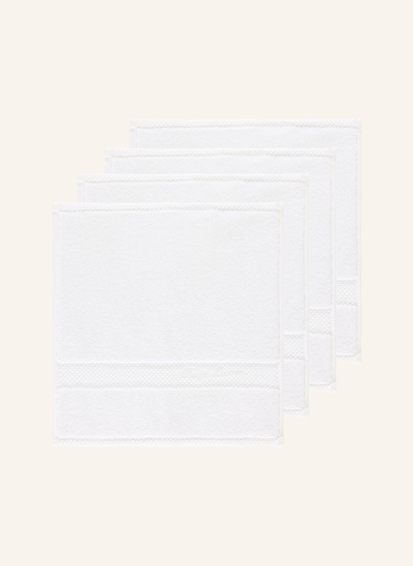 RALPH LAUREN HOME Waschlappen 4er Set DULANEY: WEISS