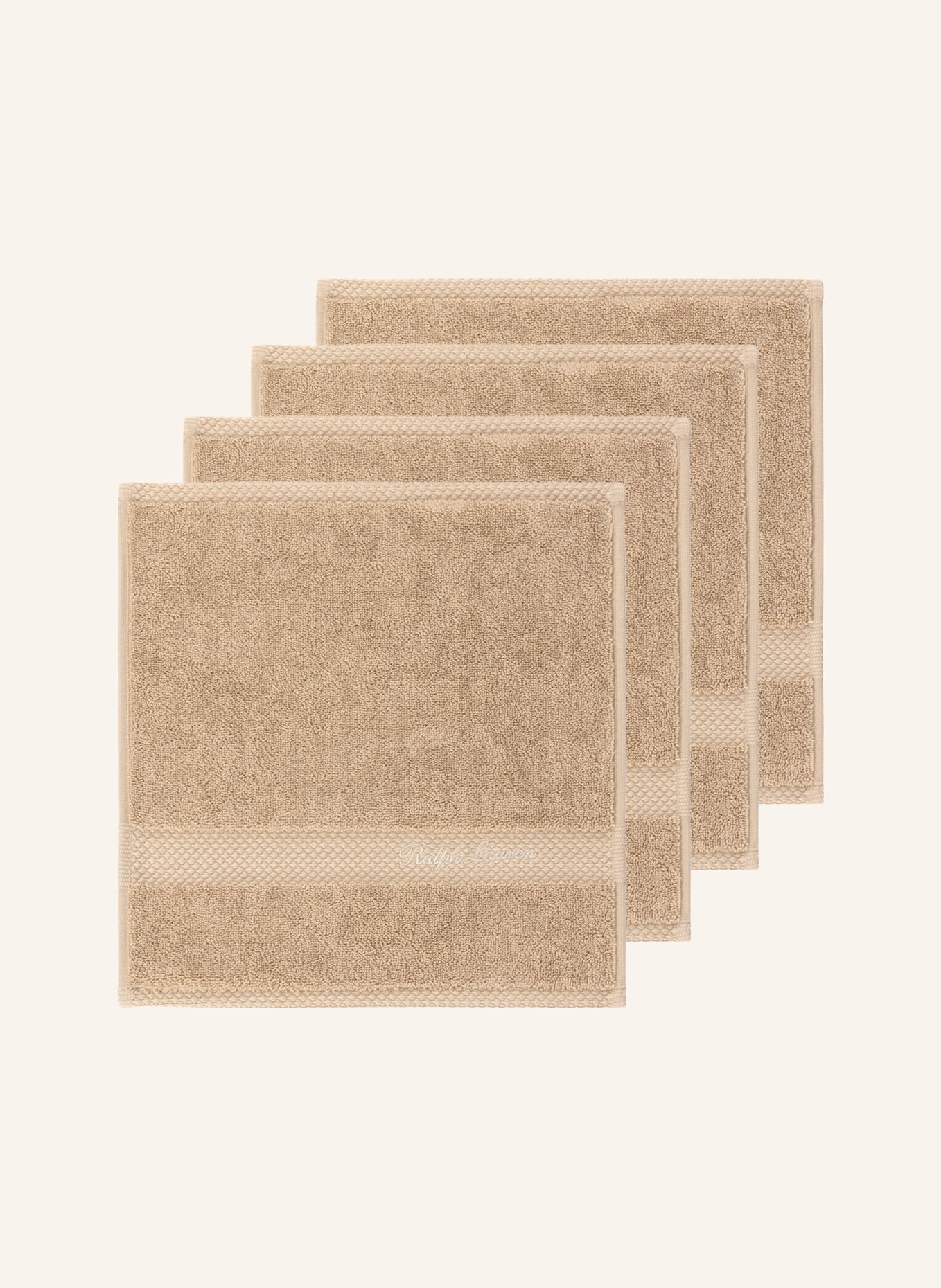 RALPH LAUREN HOME Waschlappen 4er Set DULANEY: ECRU