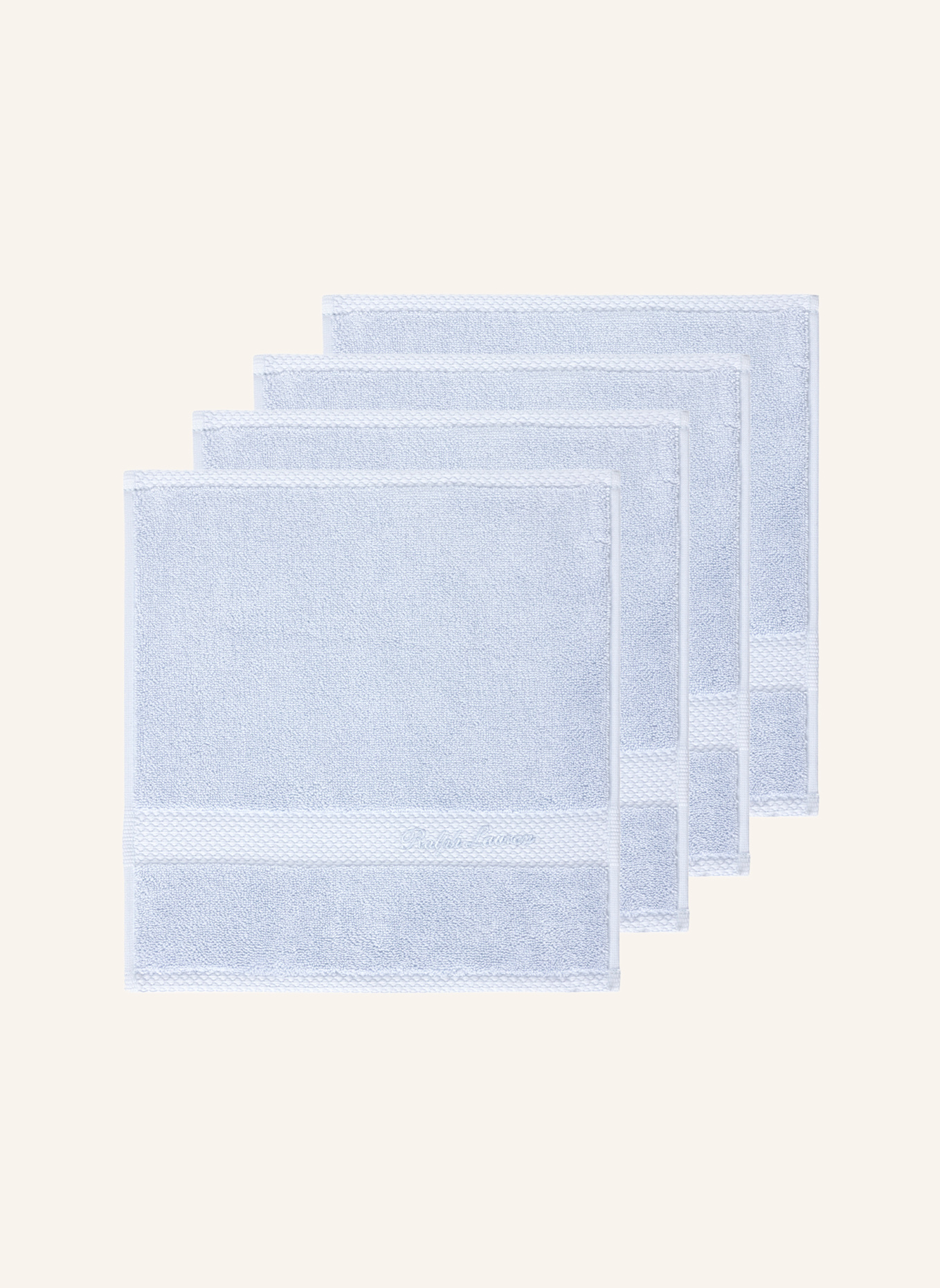 RALPH LAUREN HOME Waschlappen 4er Set DULANEY: HELLBLAU