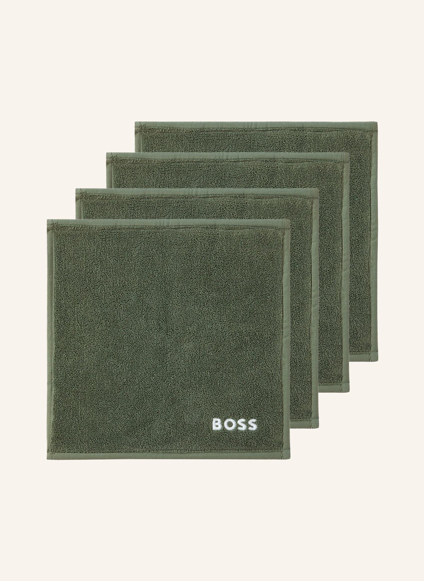 BOSS Waschlappen 4er Set EDGE: GRÜN