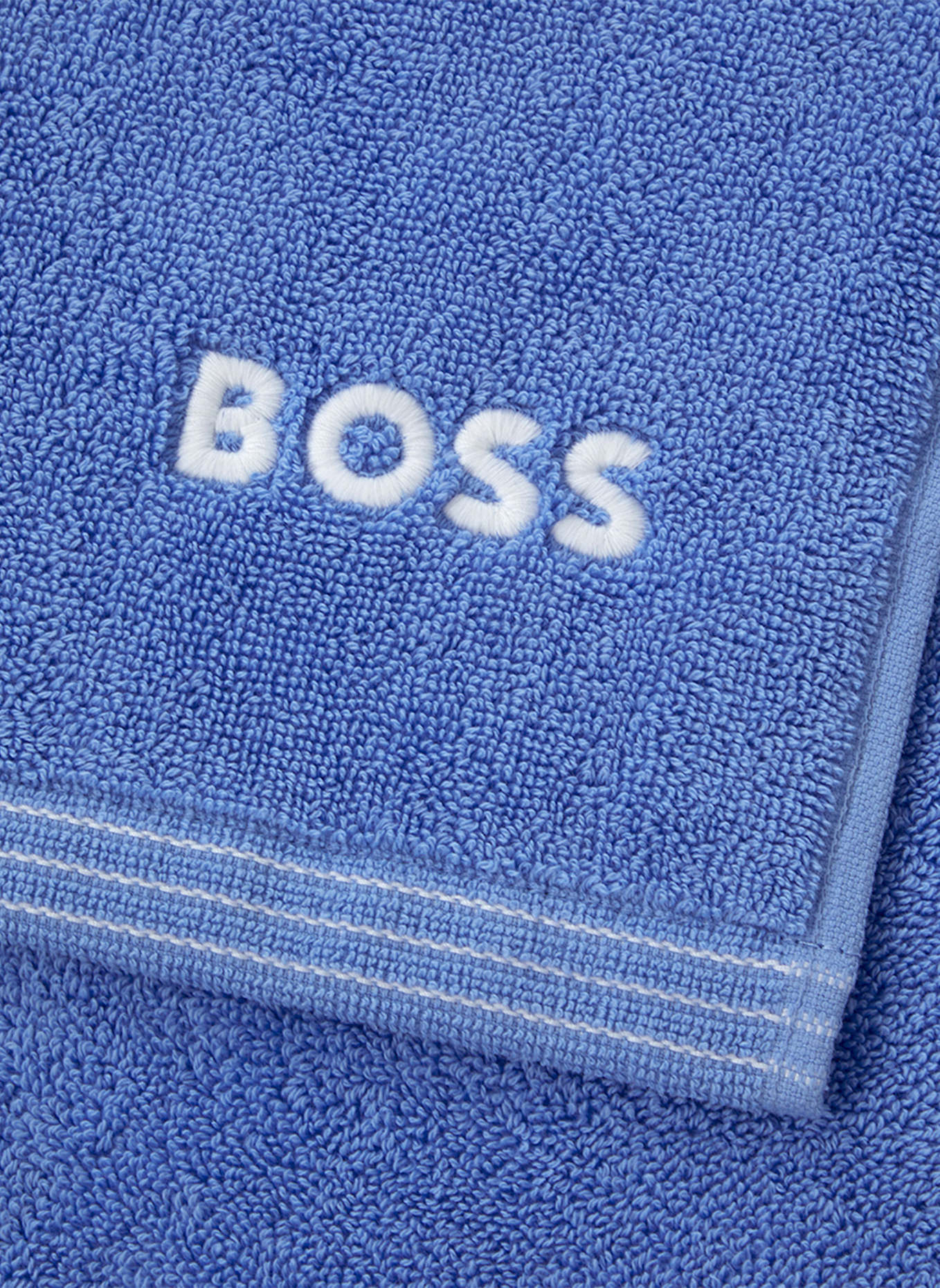 BOSS Waschlappen 4er Set EDGE: HELLBLAU