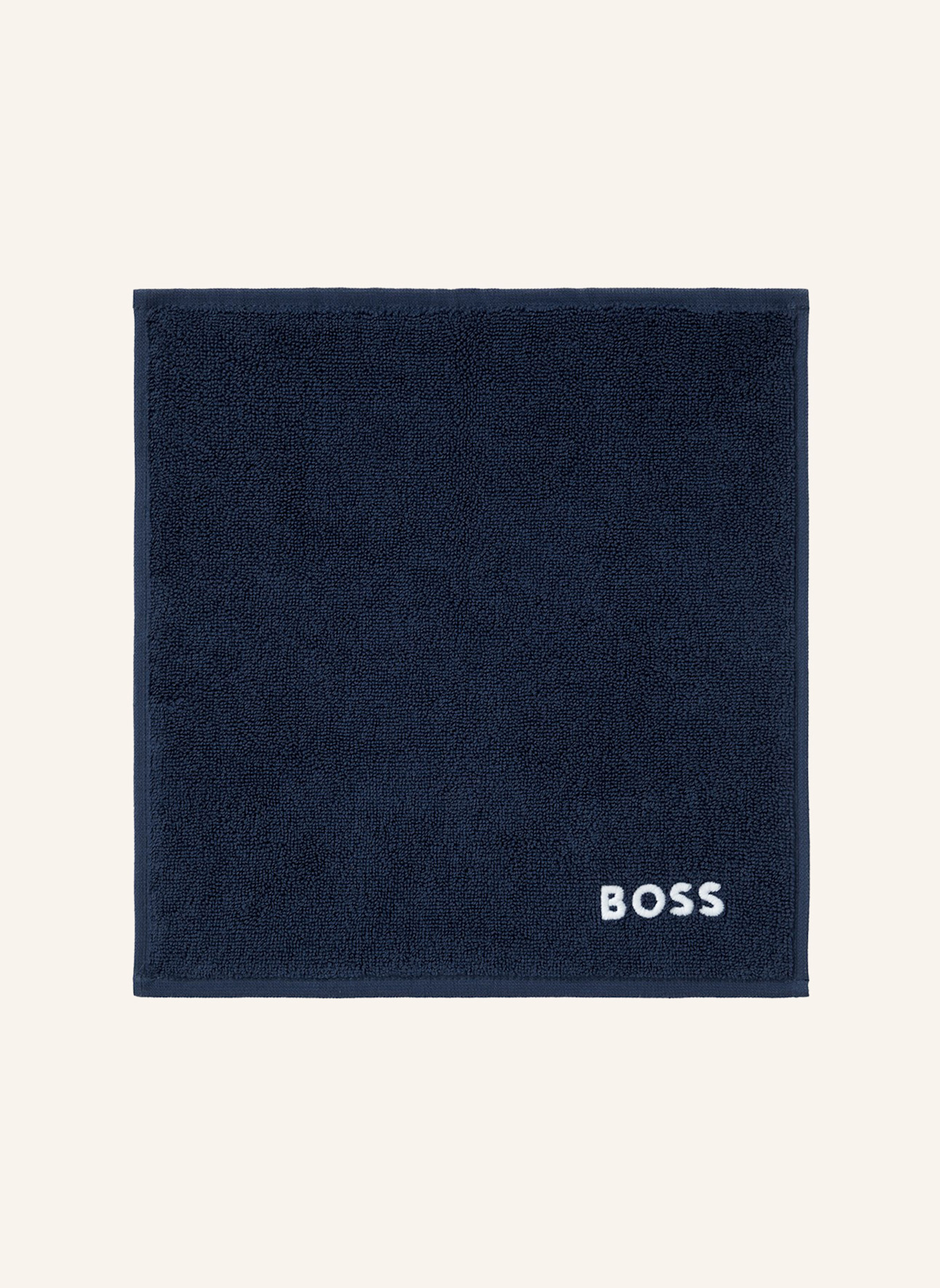 BOSS Waschlappen 4er Set EDGE: DUNKELBLAU