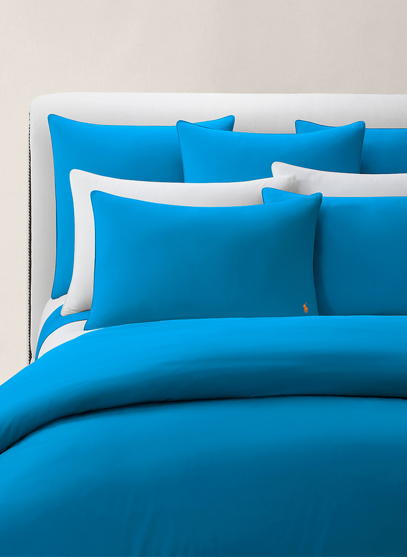 RALPH LAUREN HOME Bettwäsche Set RLPLAYER: HELLBLAU