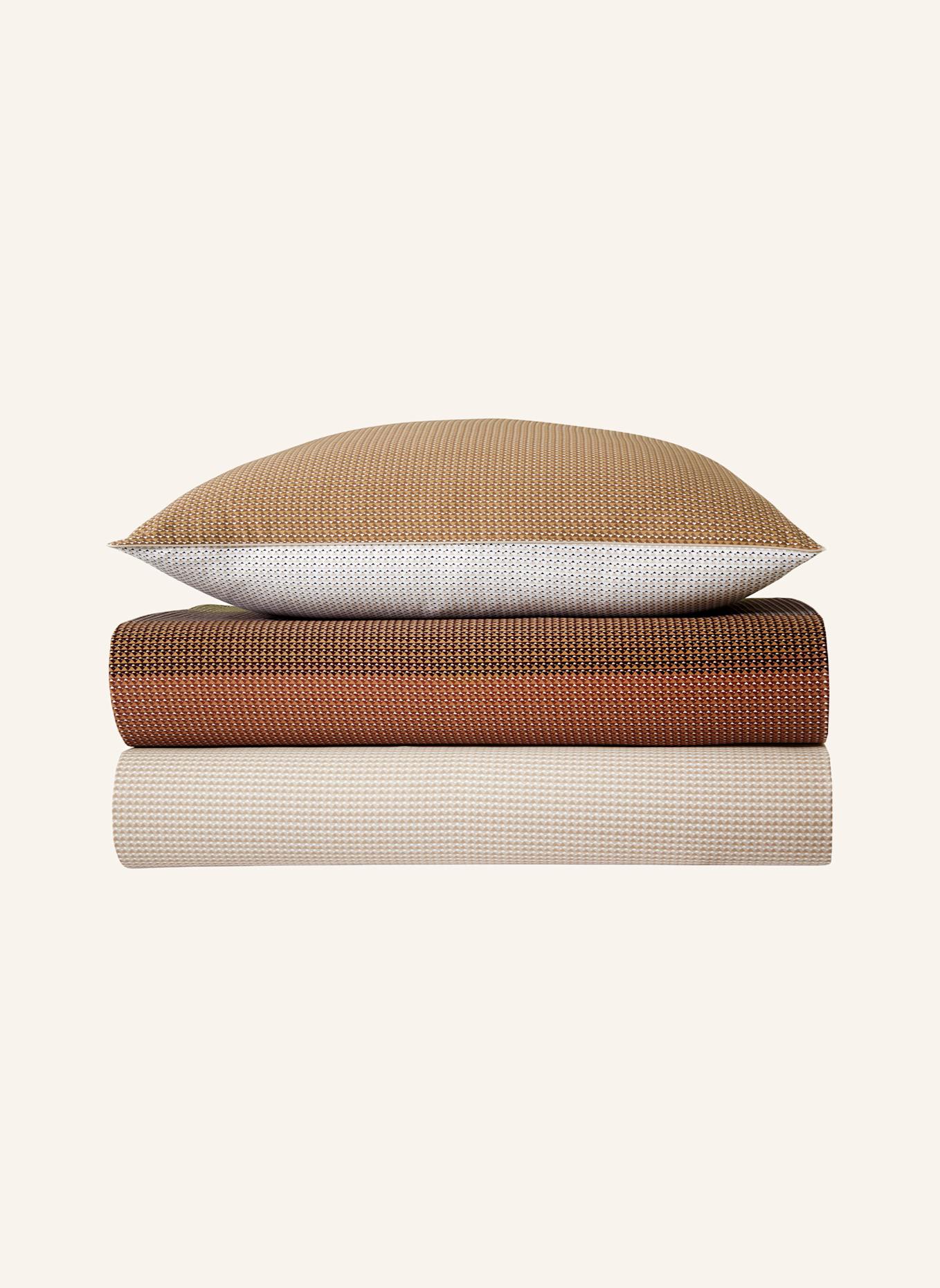 BOSS Bettwäsche Set BASALTE: BRAUN