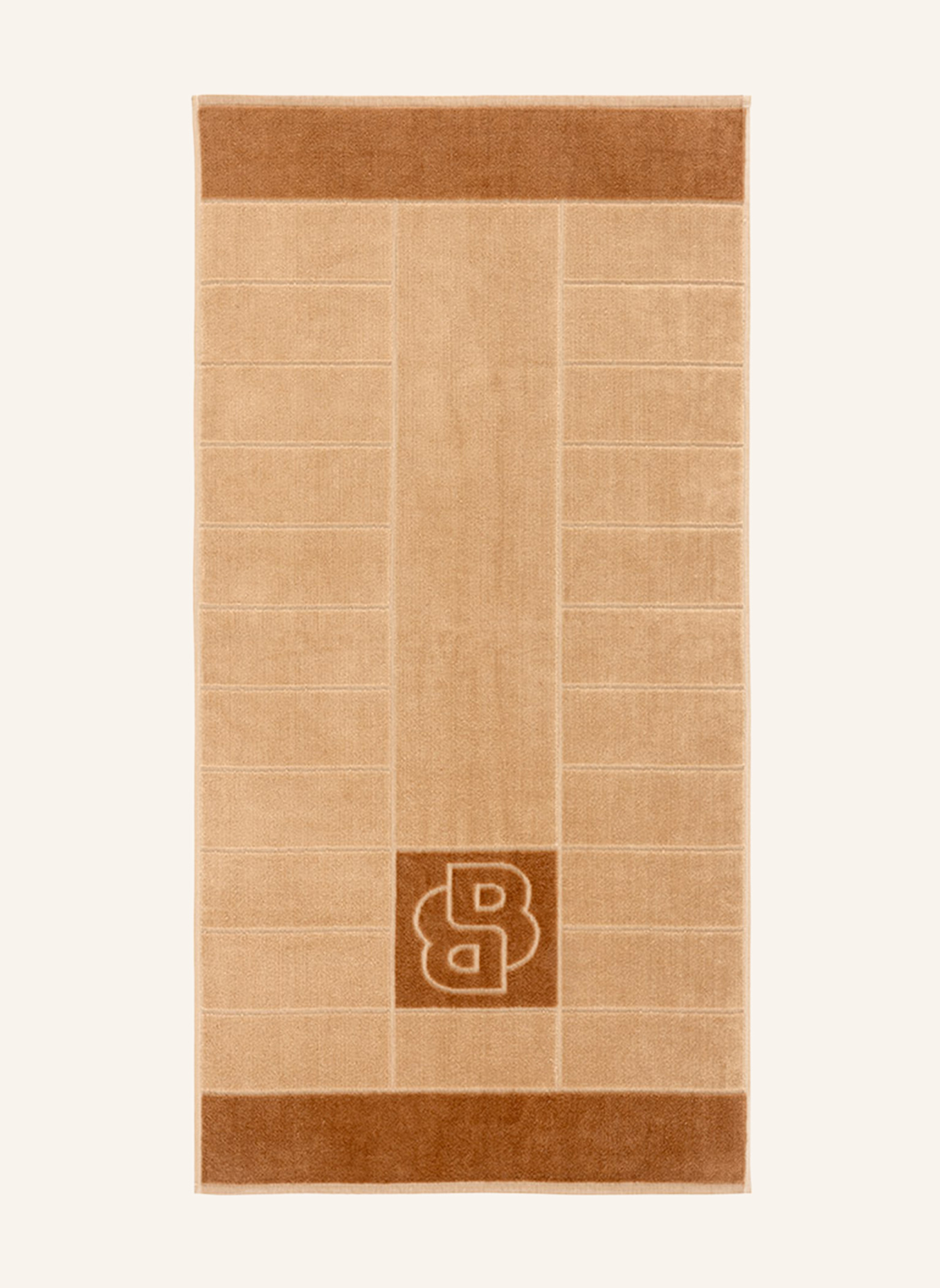 BOSS Handdoek DOUBLEB: CRÈME