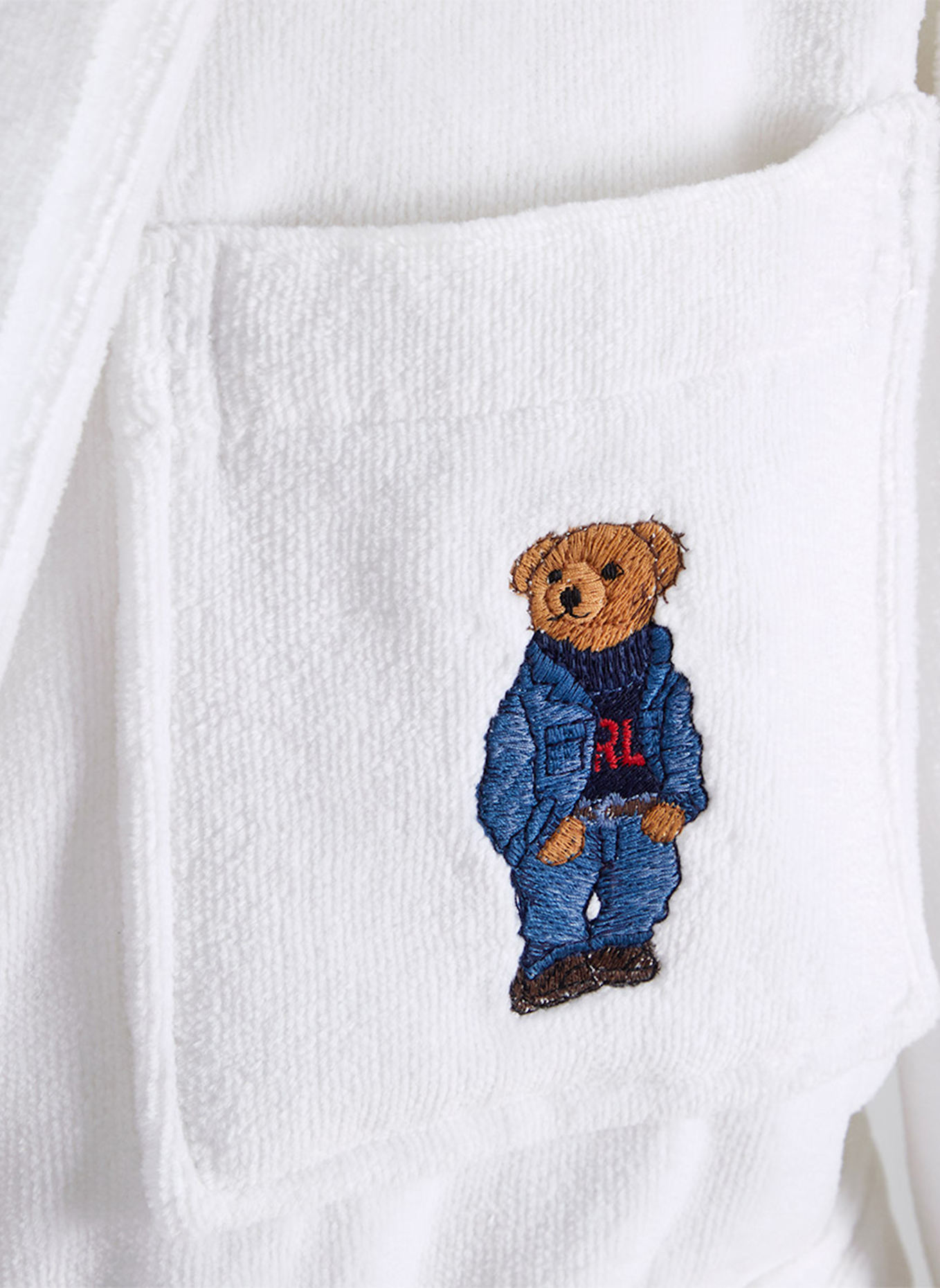 RALPH LAUREN HOME Badjas DENIMBEAR: WIT