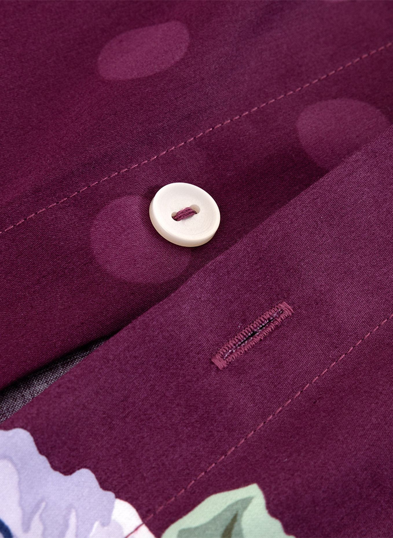 KENZO HOME Bettwäsche Set KBOUQUET: DUNKELROT