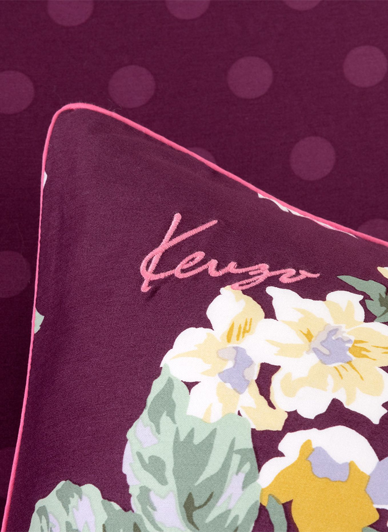 KENZO HOME Bettwäsche Set KBOUQUET: DUNKELROT