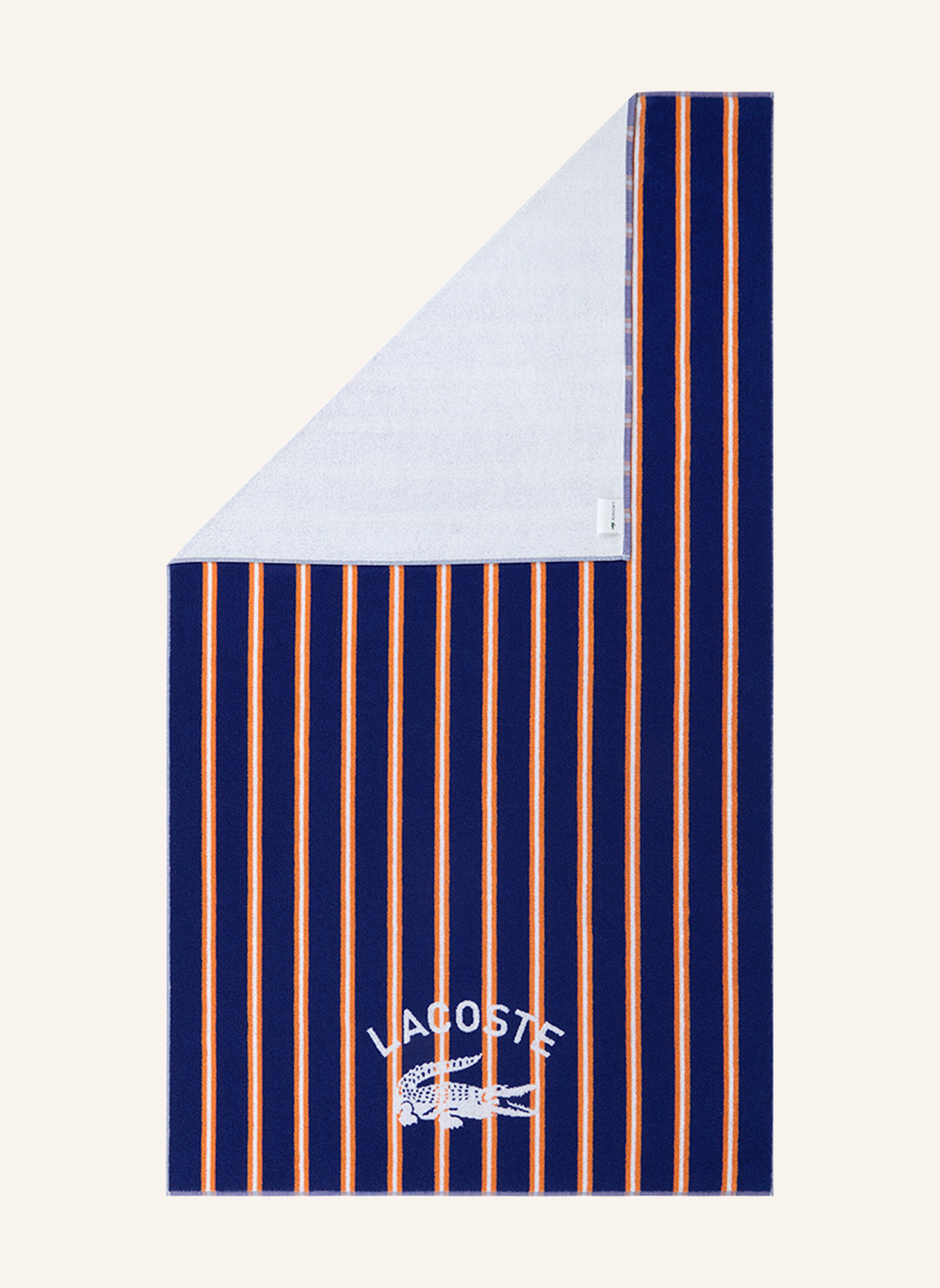 LACOSTE Strandlaken LSUNSTRI: BLAUW