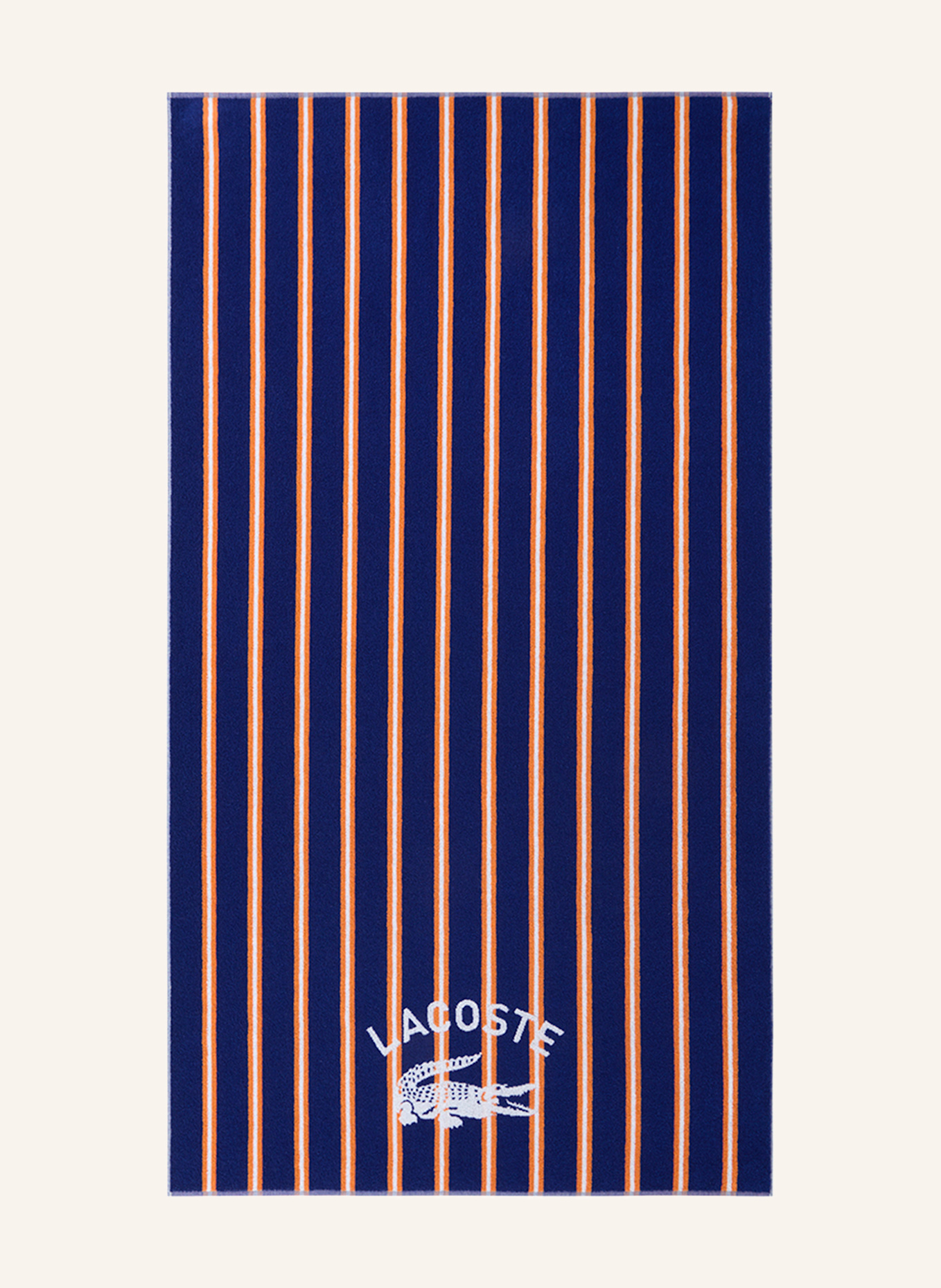 LACOSTE Strandlaken LSUNSTRI: BLAUW