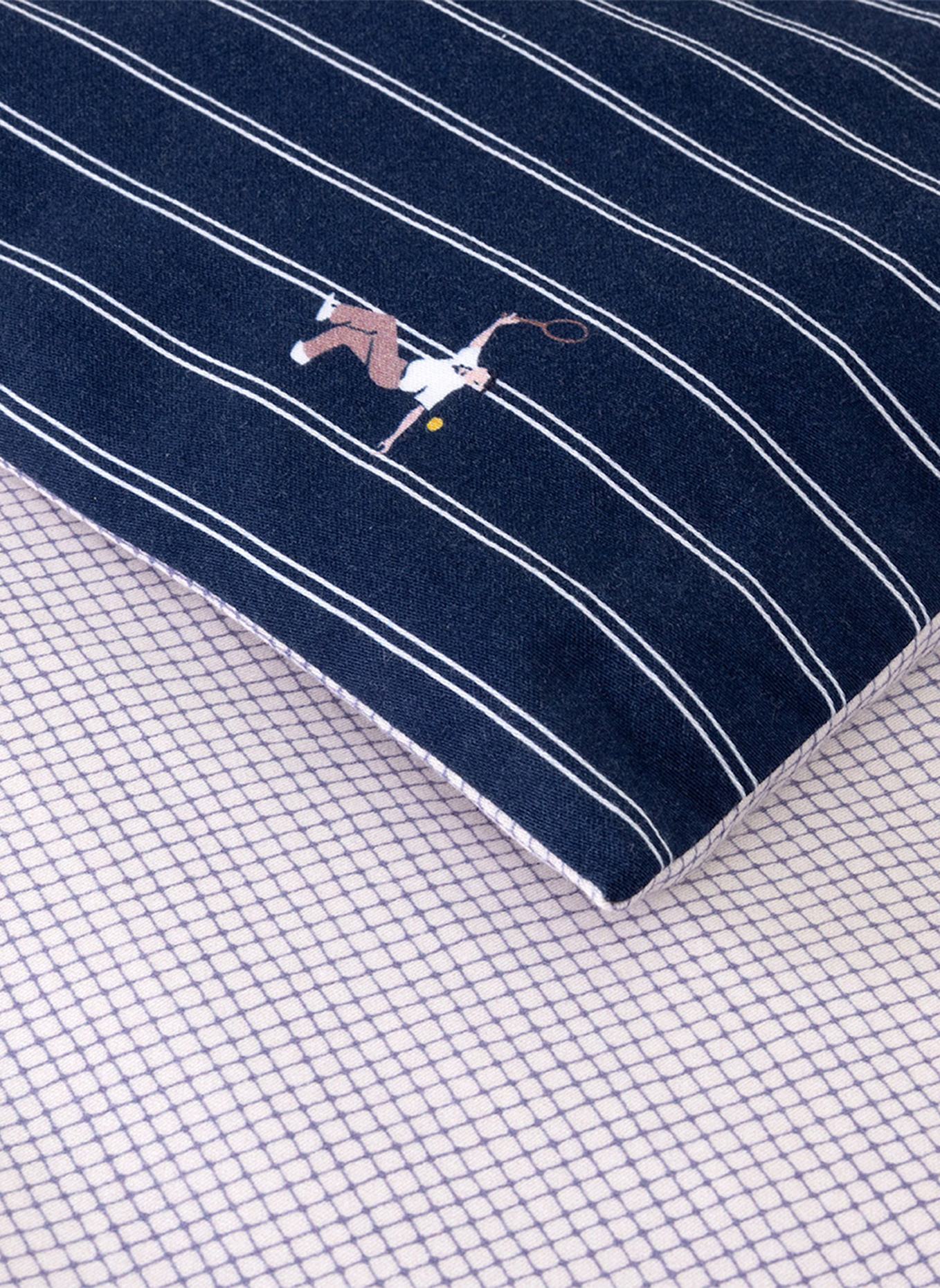 LACOSTE Beddengoedset LMATCHPO: DONKERBLAUW