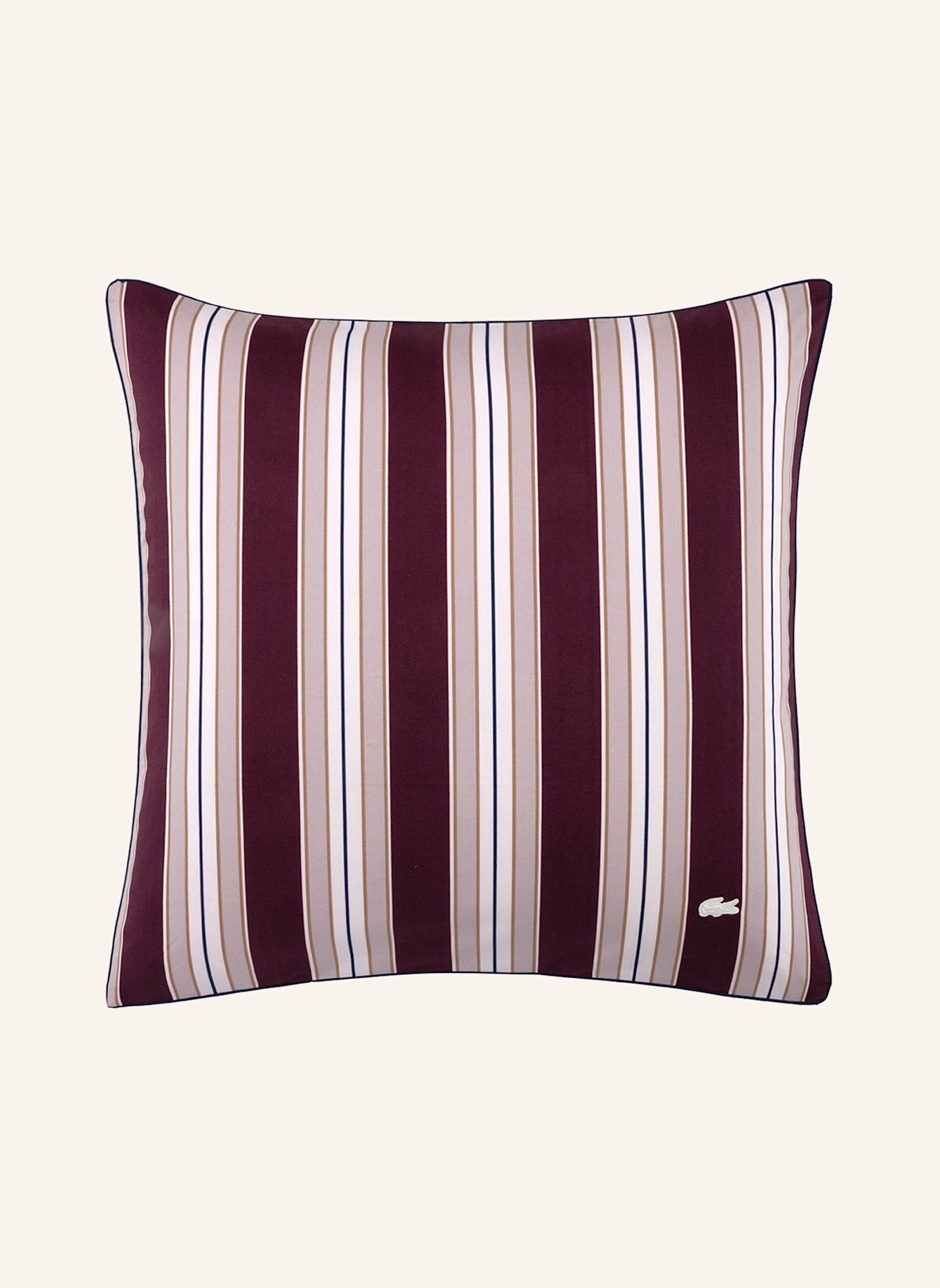 LACOSTE Beddengoedset LCOTTAGE: DONKERROOD
