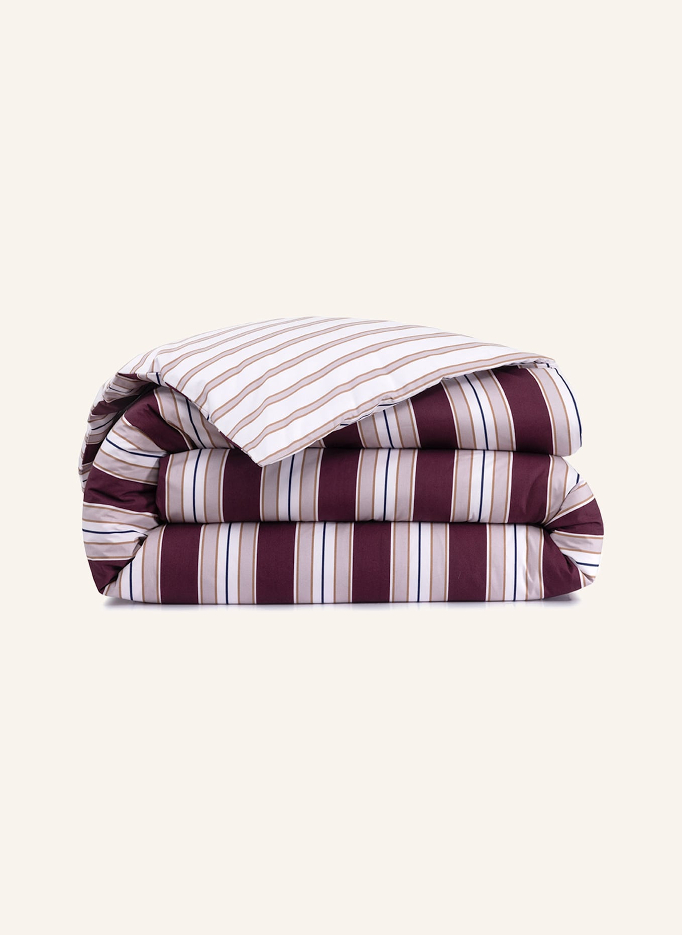 LACOSTE Beddengoedset LCOTTAGE: DONKERROOD