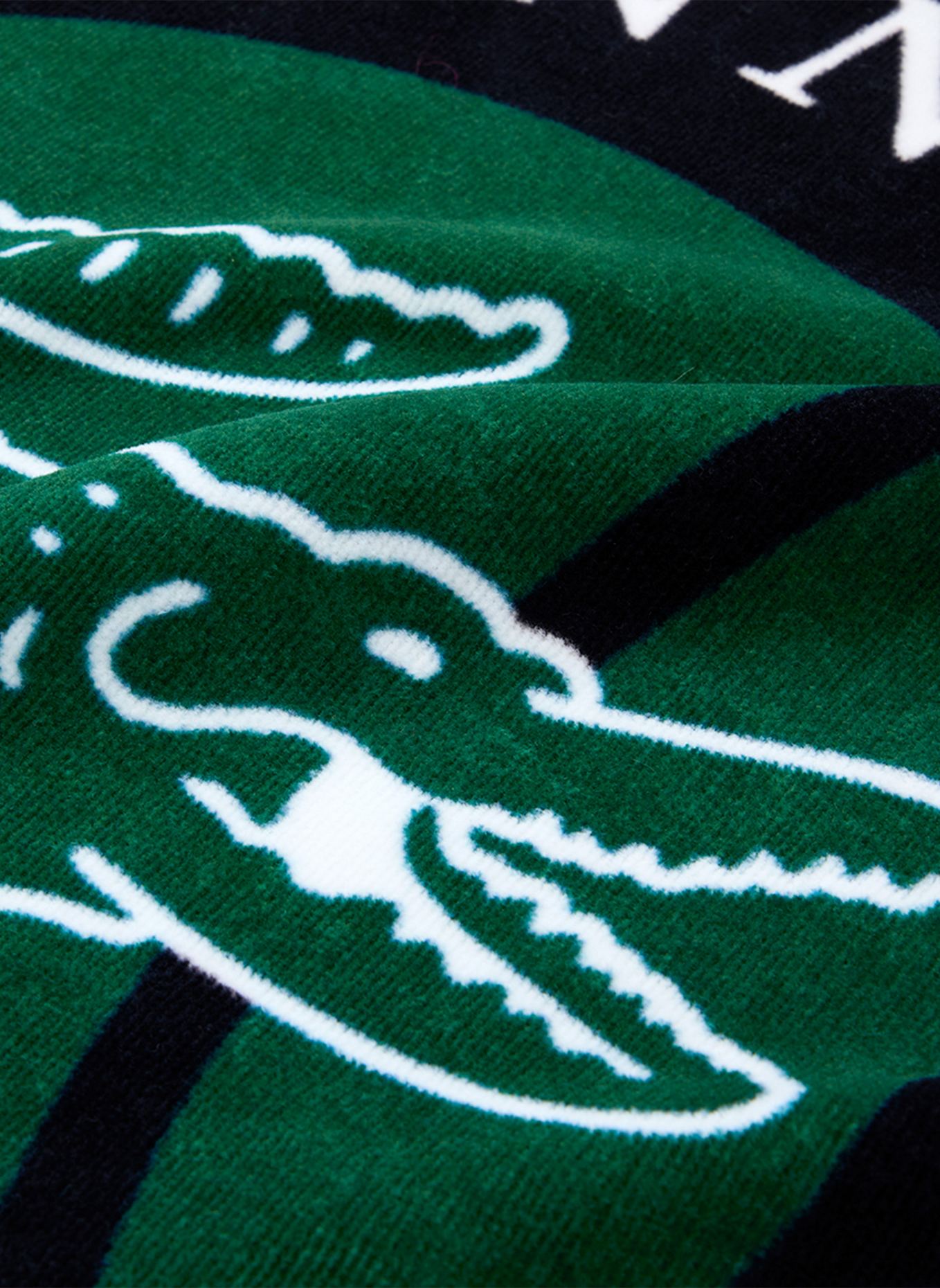 LACOSTE Strandlaken LACE: DONKERGROEN