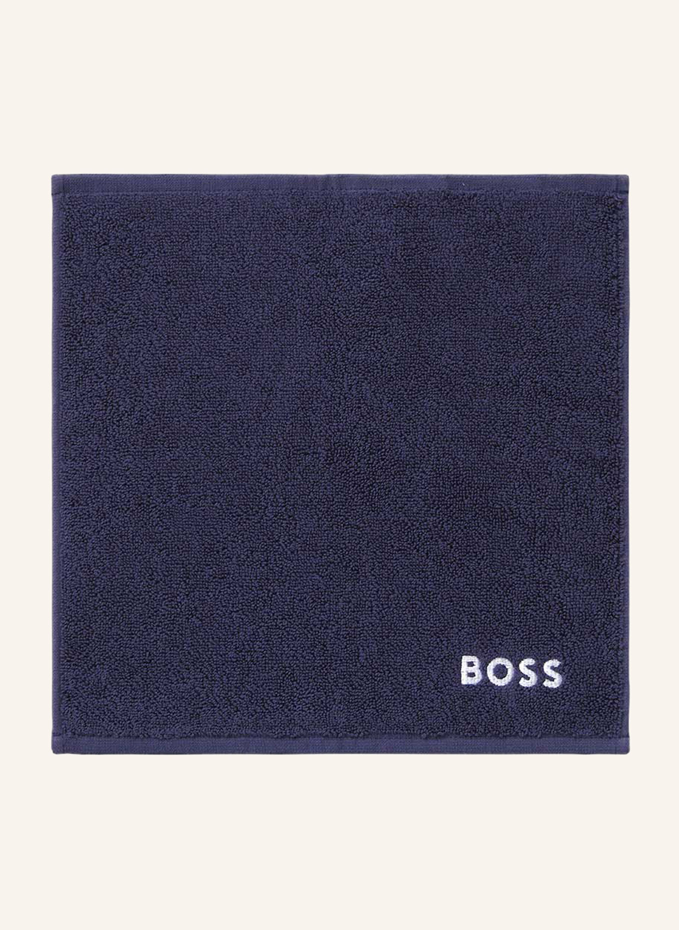 BOSS Waschlappen 4er Set PLAIN: DUNKELBLAU