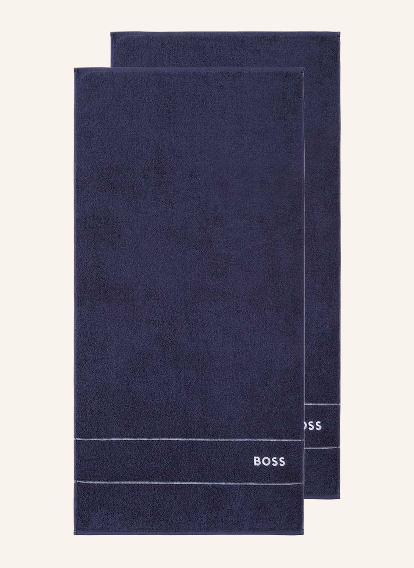 BOSS Handtuch 2er Set PLAIN: DUNKELBLAU