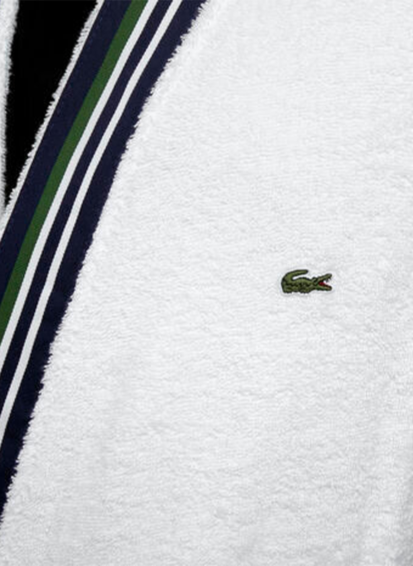 LACOSTE Bademantel LCLUB: WEISS