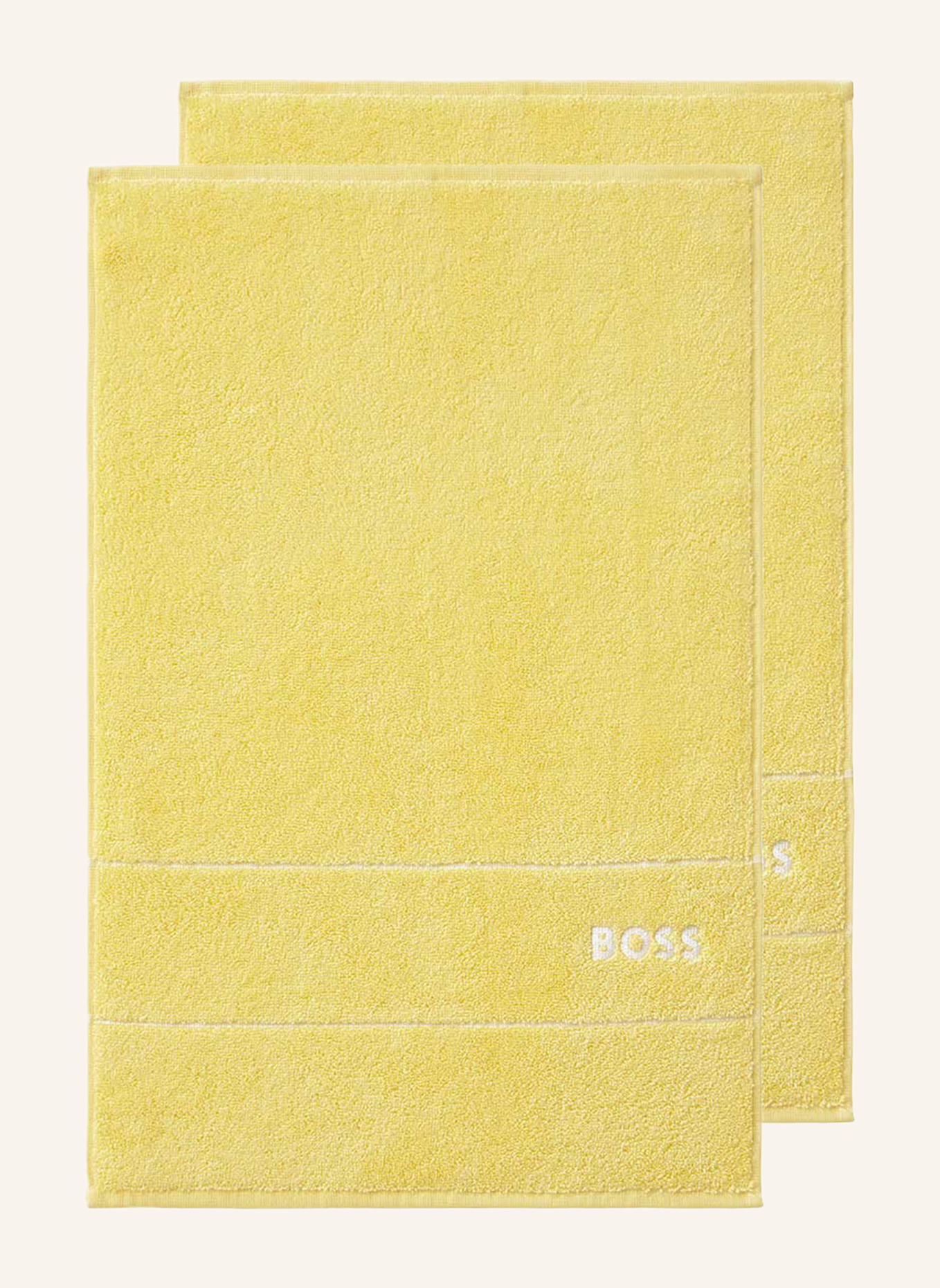 BOSS Gästetuch 2er Set PLAIN: GELB
