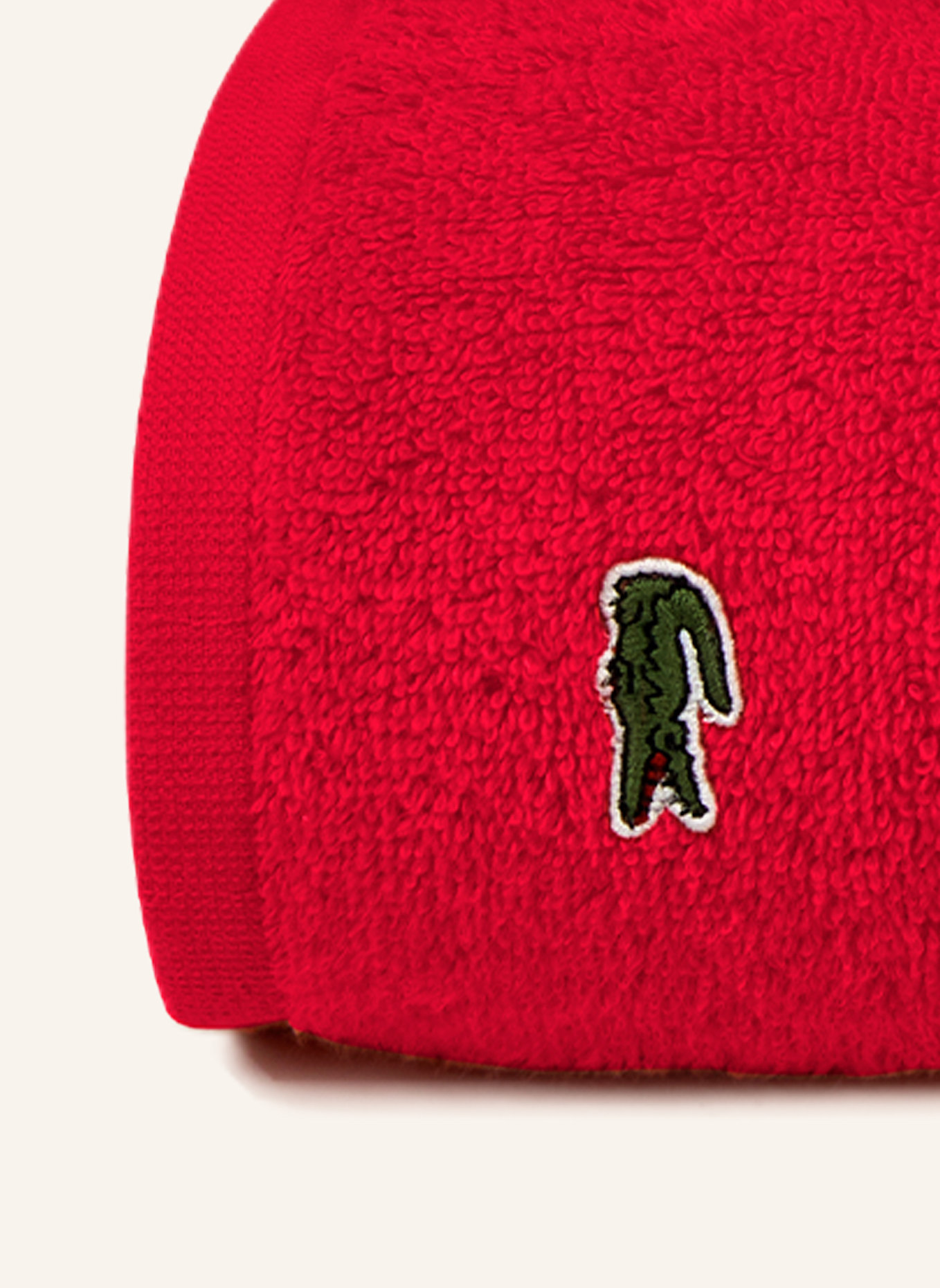 LACOSTE Handtuch 2er Set LLECROCO: ROT