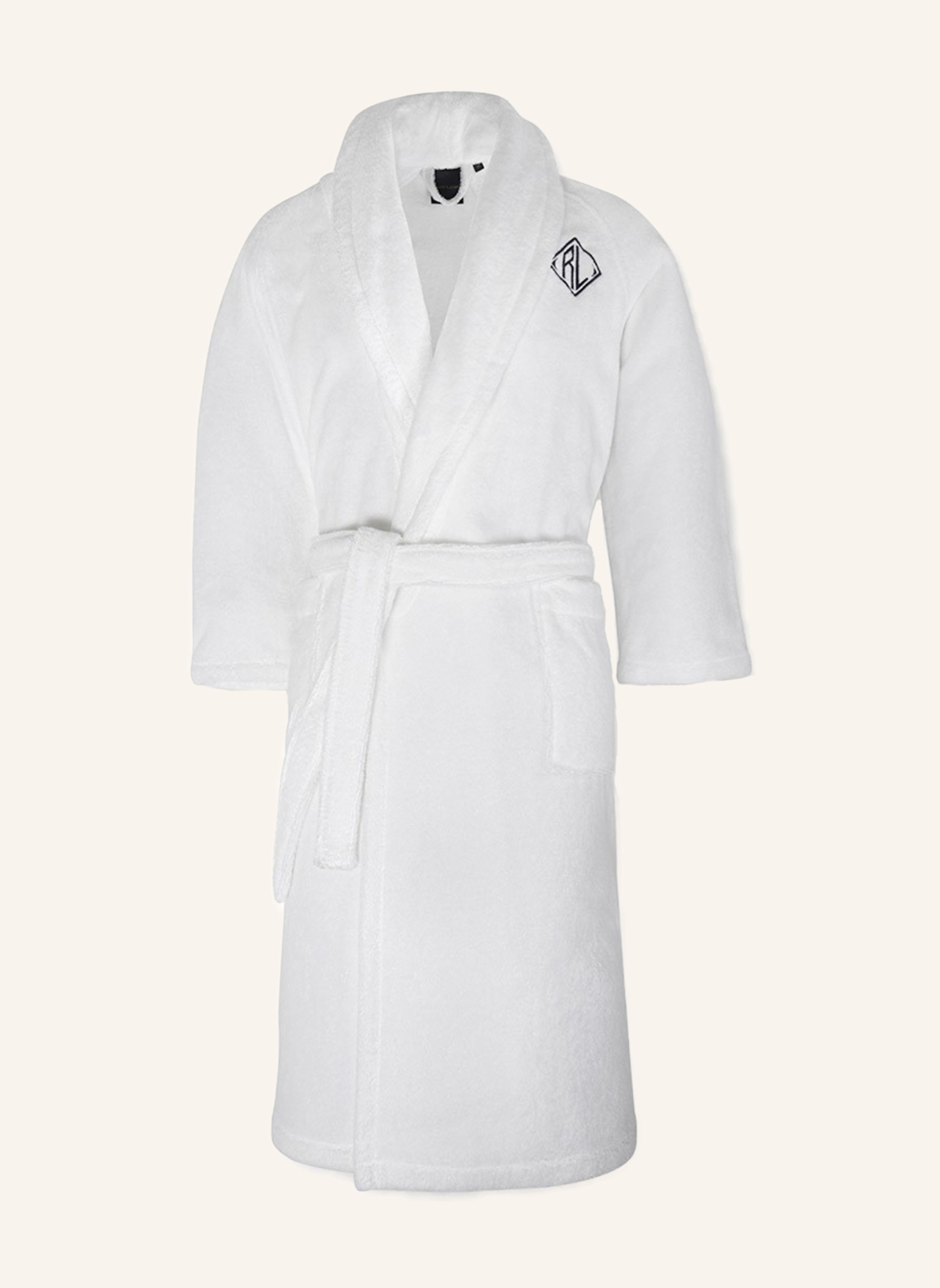 RALPH LAUREN HOME Bademantel LANGDON: WEISS
