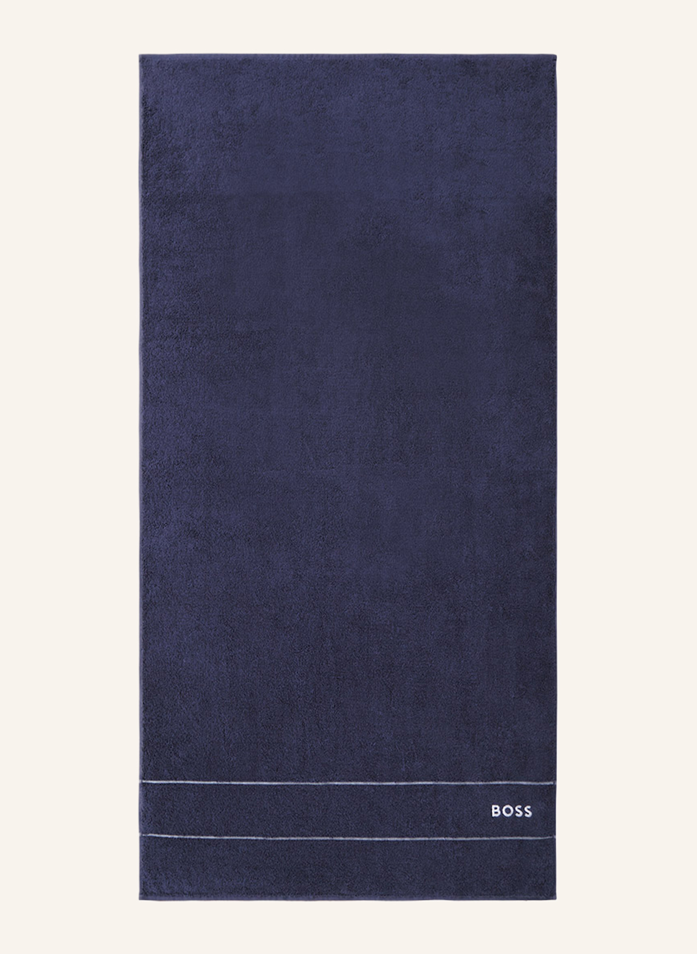 BOSS Duschtuch PLAIN: DUNKELBLAU