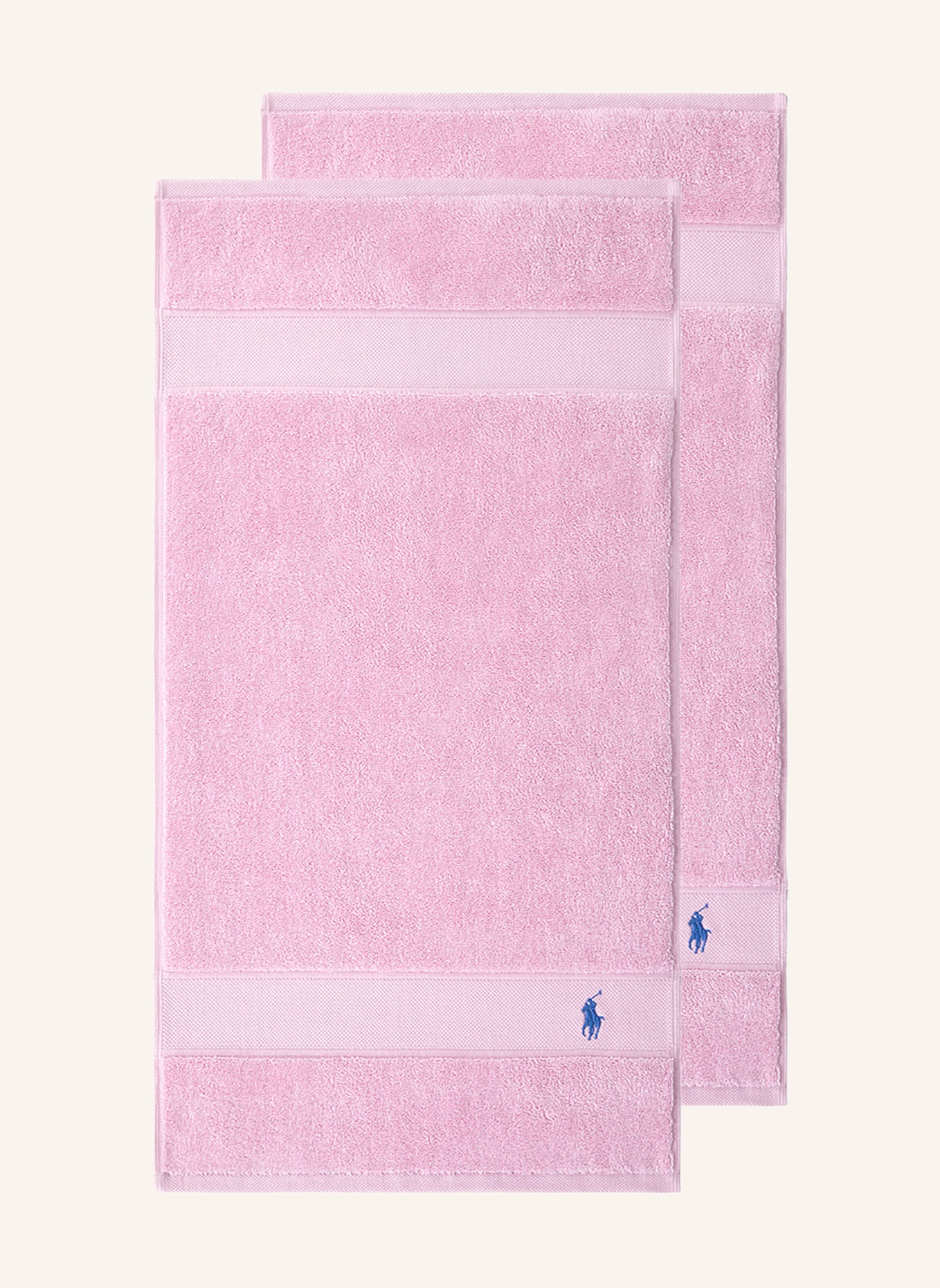 RALPH LAUREN HOME Gästetuch 2er Set POLOPLAYER: ROSA