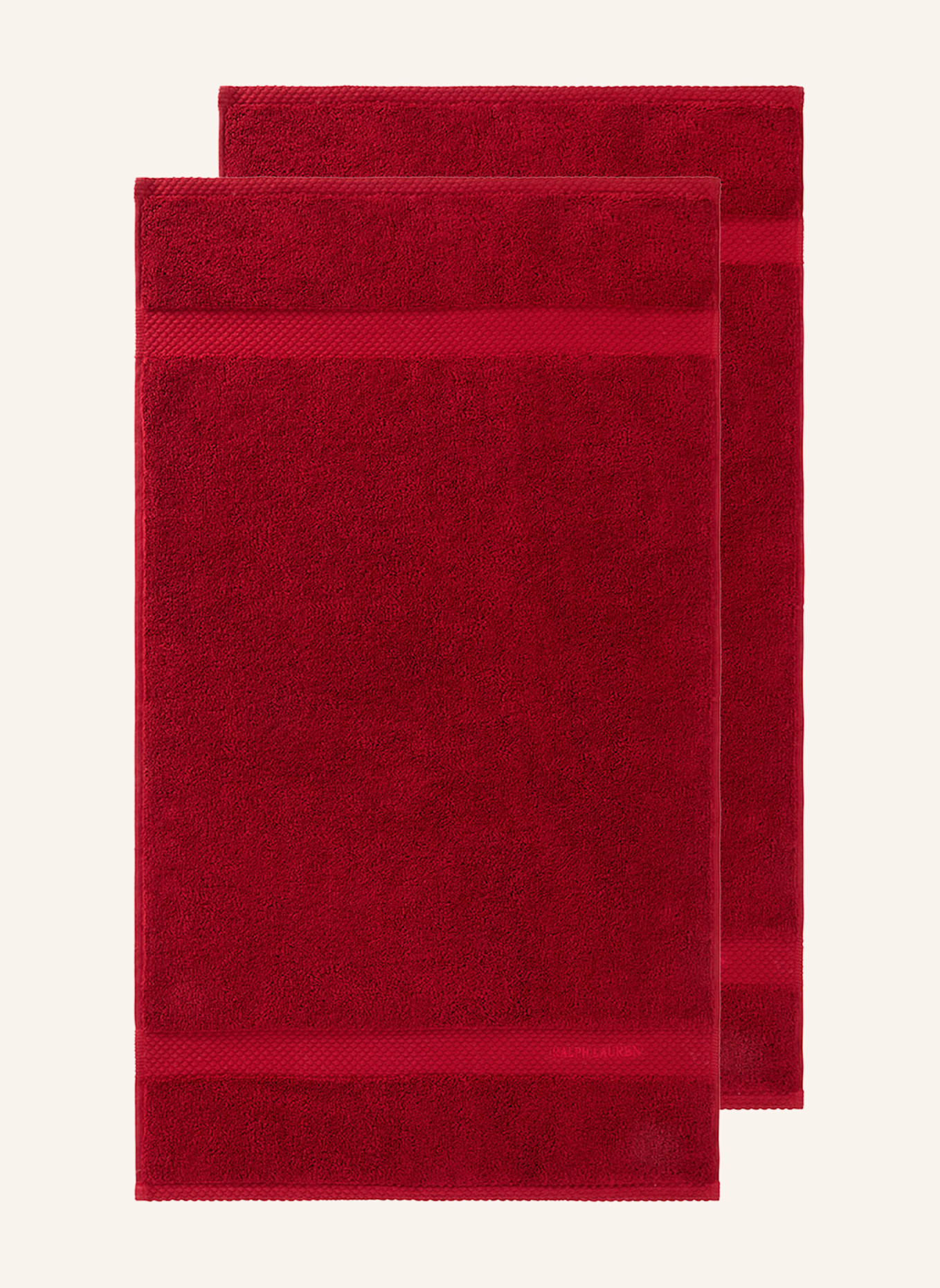 RALPH LAUREN HOME Gästetuch AVENUE: ROT