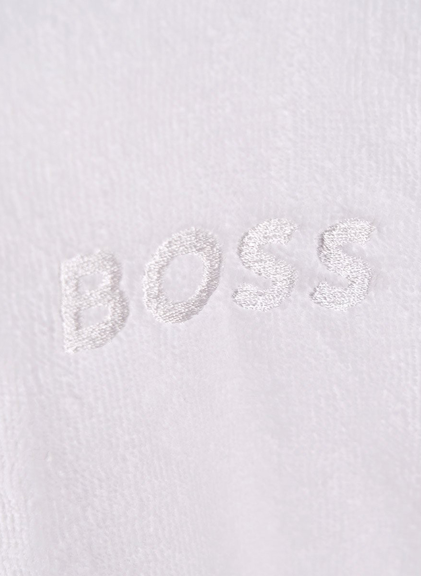 BOSS Bademantel PLAIN: WEISS