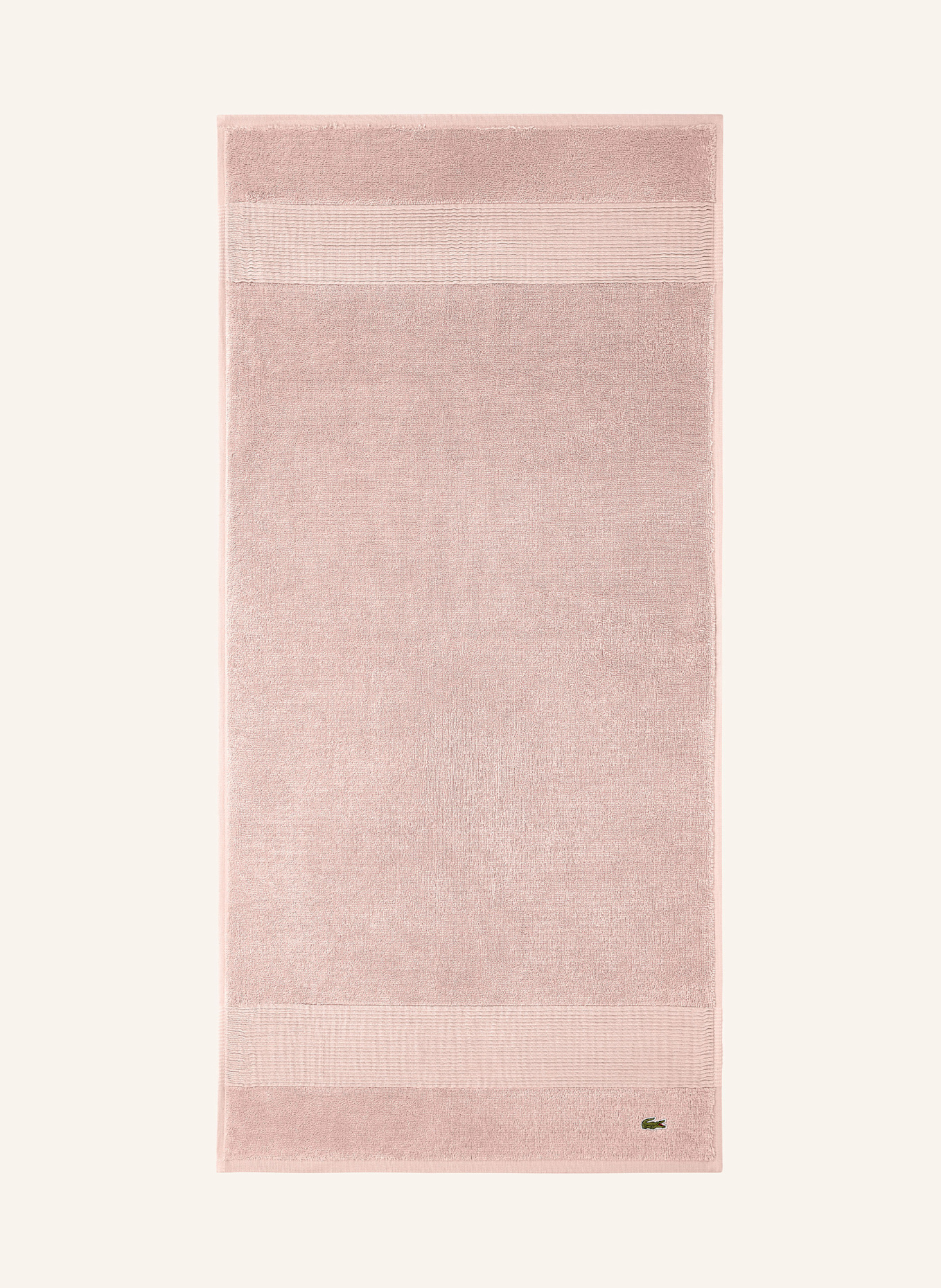 LACOSTE Handtuch 2er Set LLECROCO: ROSÉ