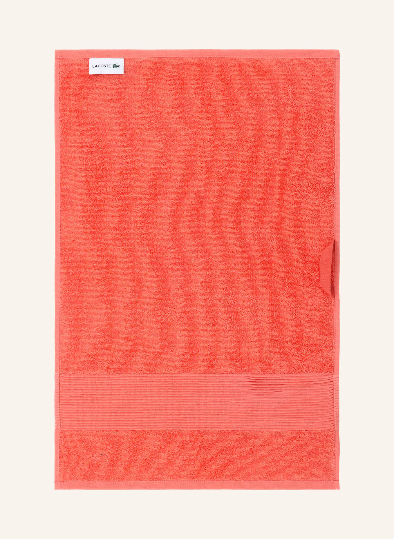 LACOSTE Gästetuch 2er Set LLECROCO: ORANGE